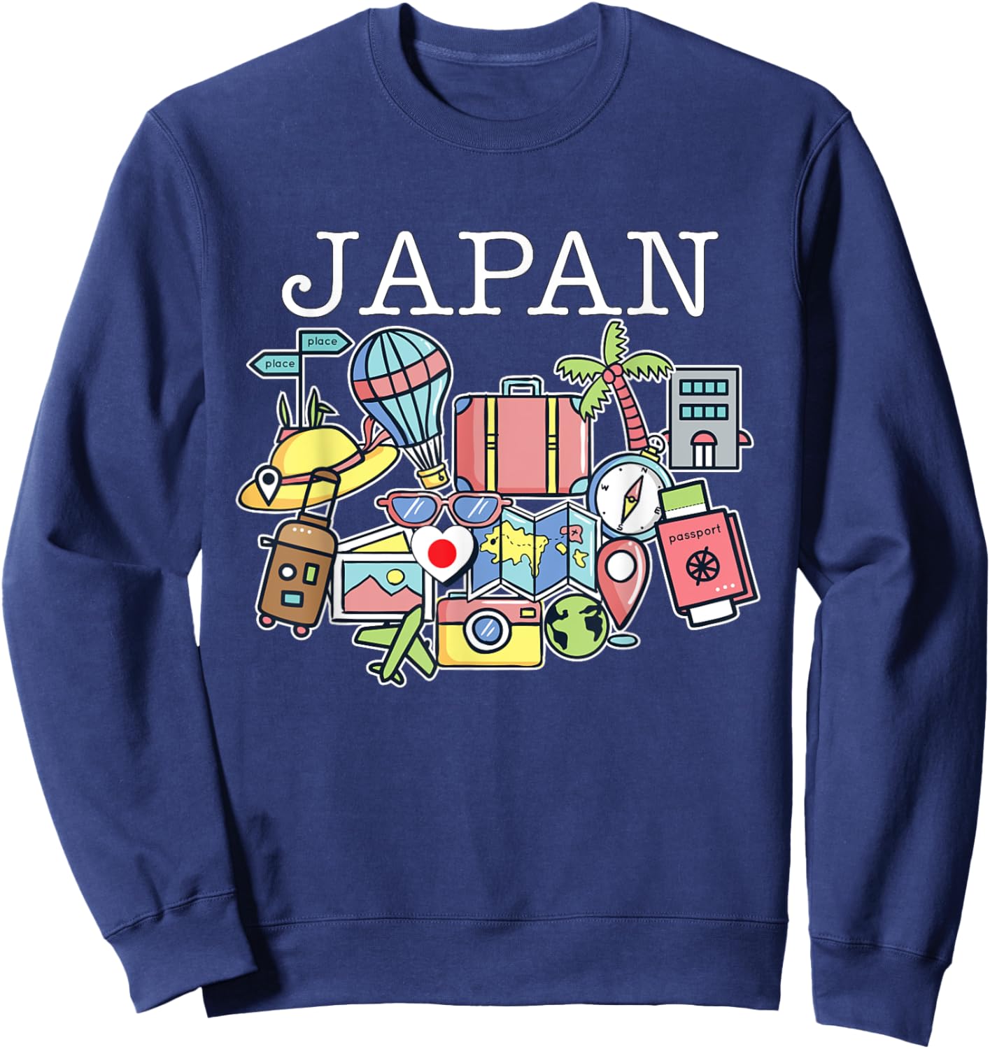 Trip To Japan Bound Family Travel Buddy Matching Sweatshirt - Sweatshirt | Navy