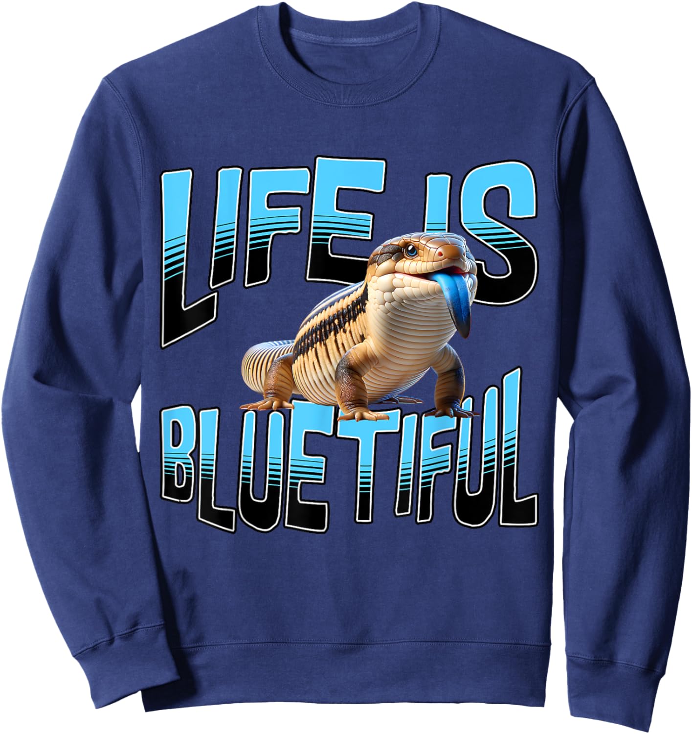 Blue Tongue Skink Owner Sweatshirt - Sweatshirt | Navy
