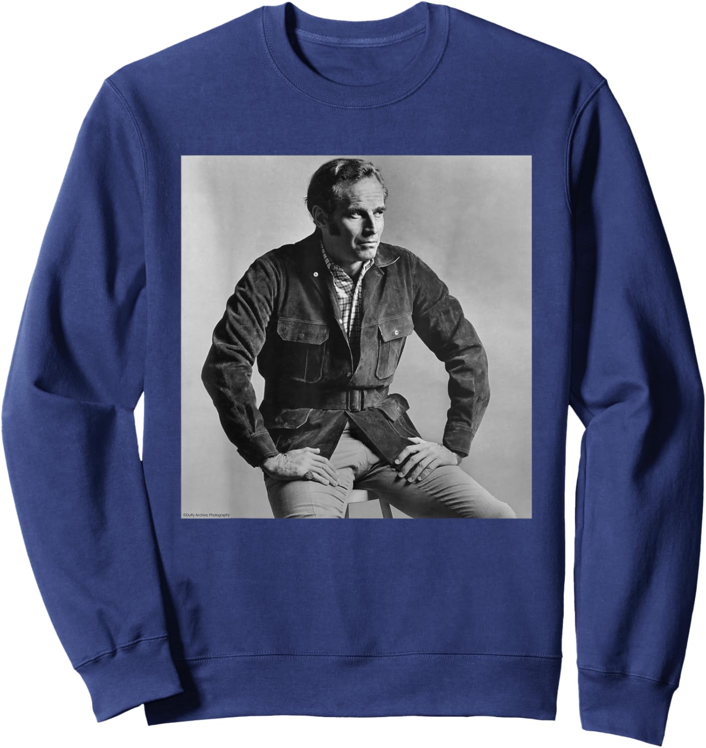 Charlton Heston Ben-Hur Actor Duffy Archive Photography Sweatshirt - Sweatshirt | Navy