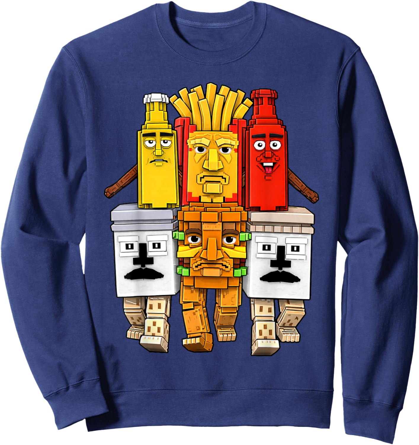 La Food Combinasion Funny Brainrot for Kids Teens Sweatshirt - Sweatshirt | Navy