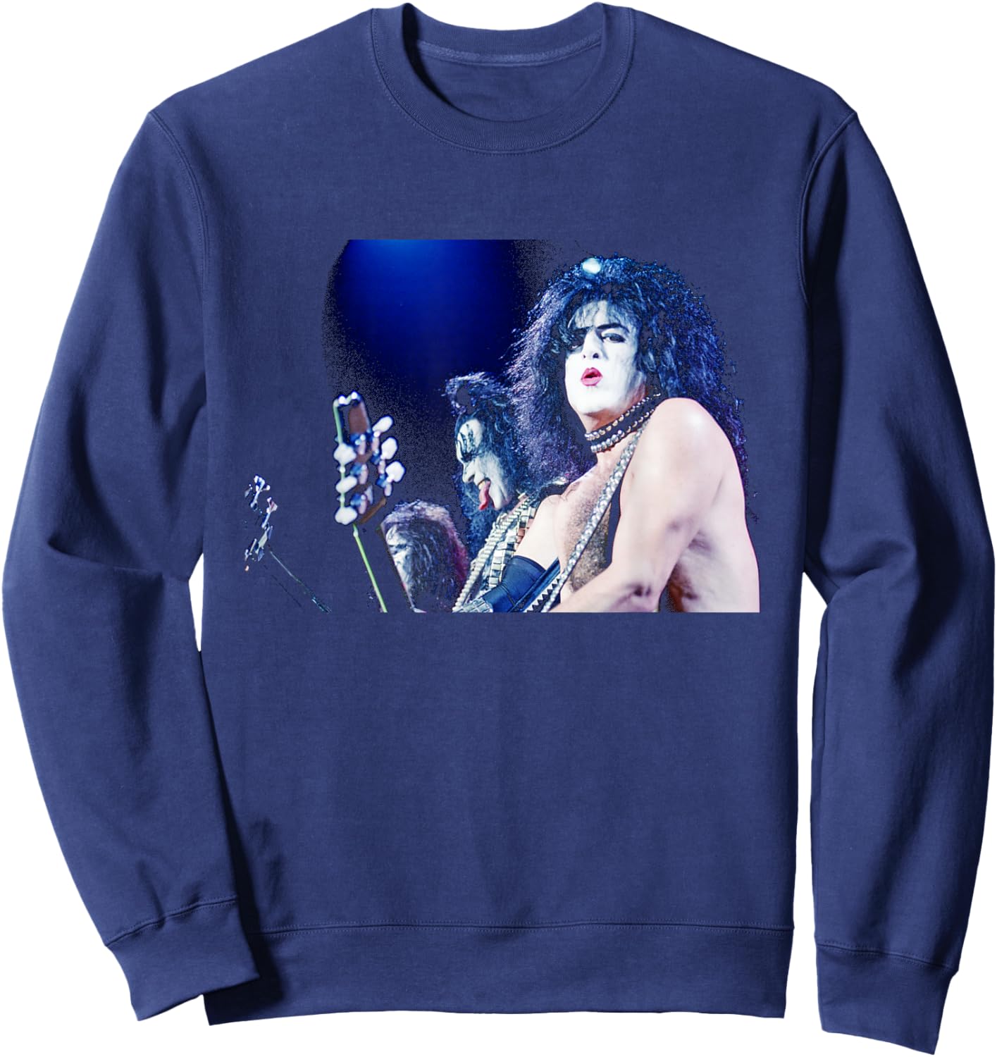 Paul Stanley & Gene Simmons KISS Alive Worldwide Tour 1996 Sweatshirt - Sweatshirt | Navy