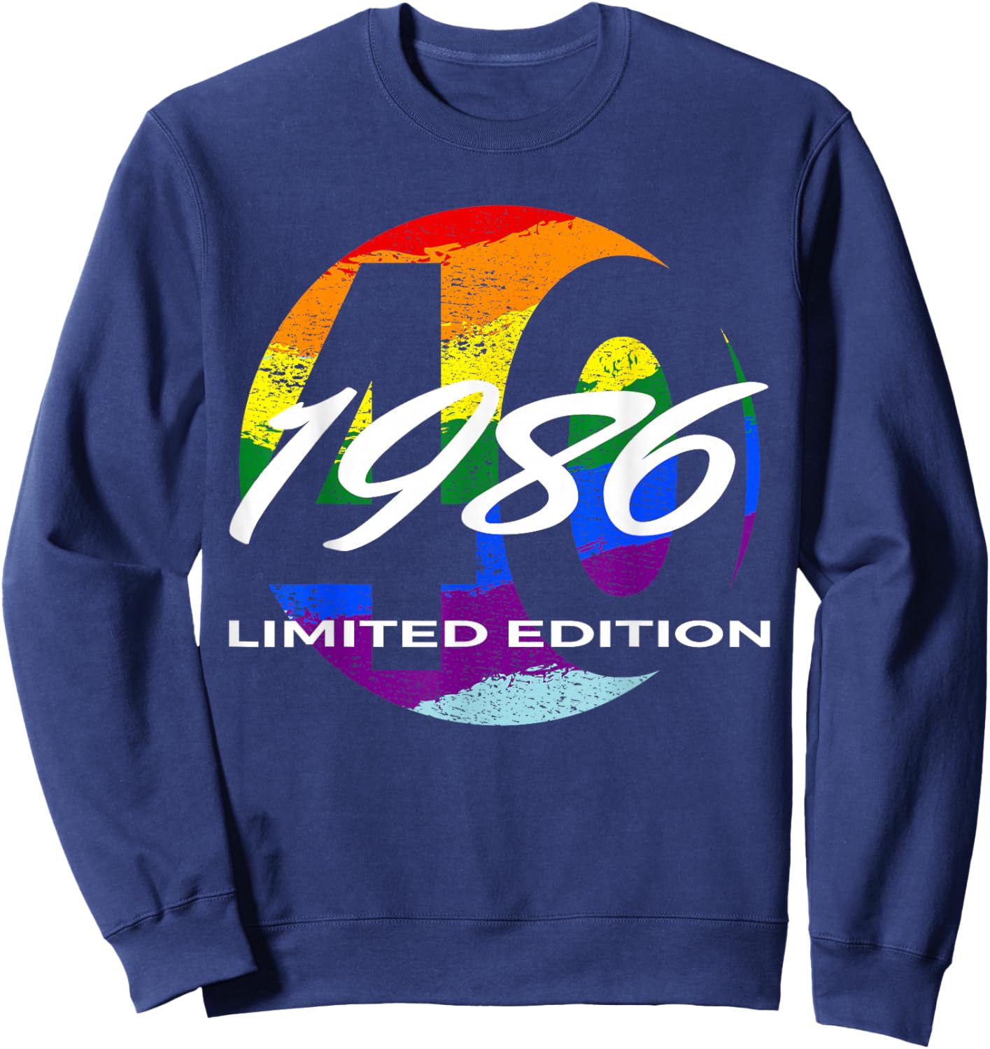 40th Birthday Man Woman 40 Years 1986 Funny Gift Sweatshirt - Sweatshirt | Navy