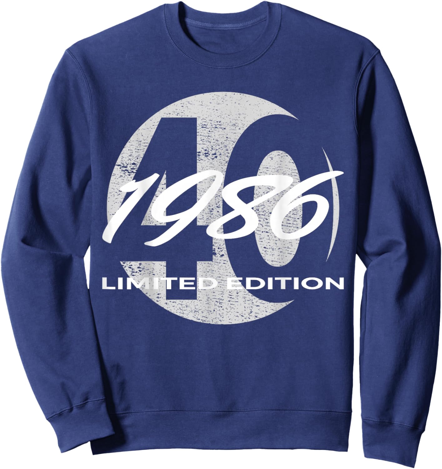 40th Birthday Man Woman 40 Years 1986 Funny Gift Sweatshirt - Sweatshirt | Navy