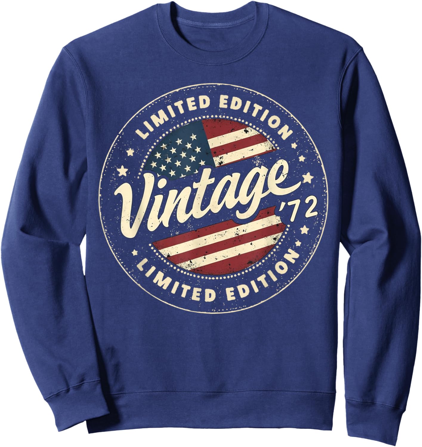 Vintage 53rd birthday men Born 1972 53 years old Bday Sweatshirt - Sweatshirt | Navy