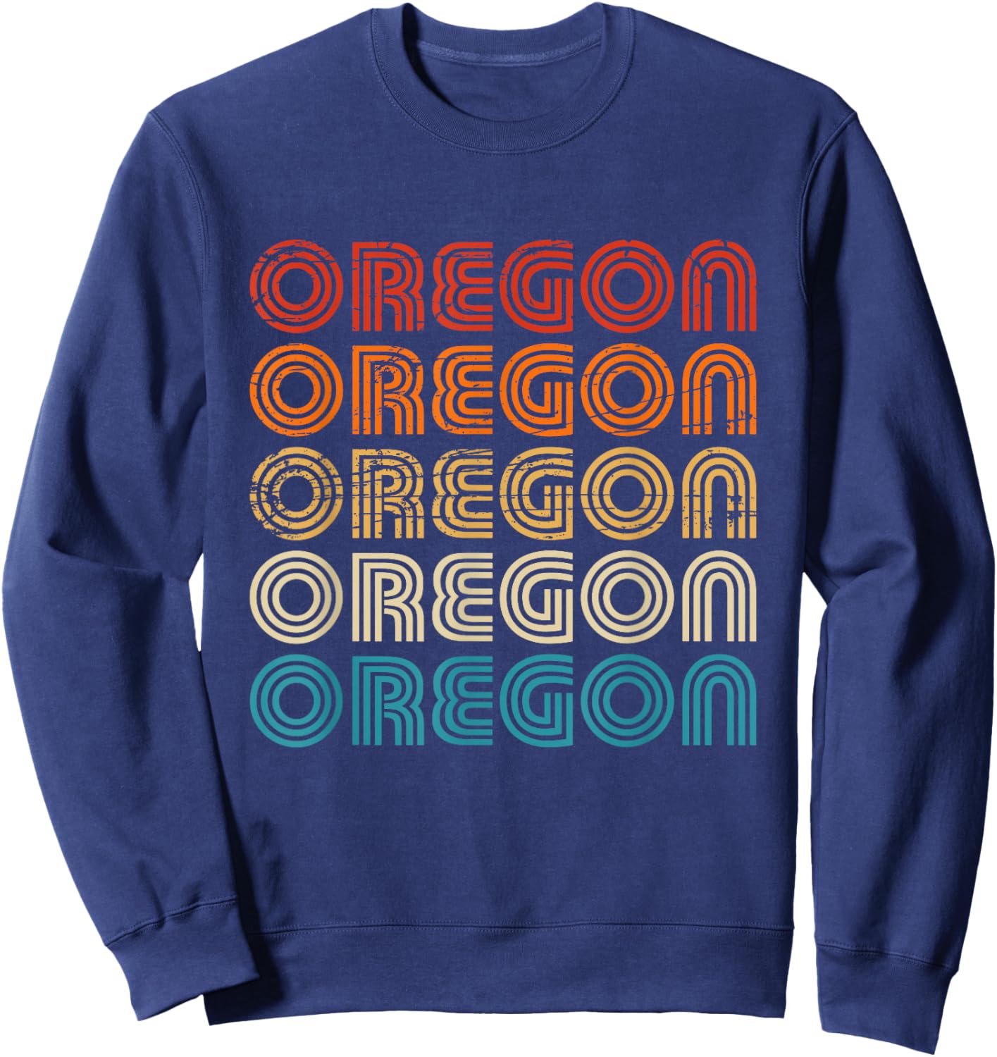 Oregon State Retro Vintage Women Youth Sweatshirt - Sweatshirt | Navy