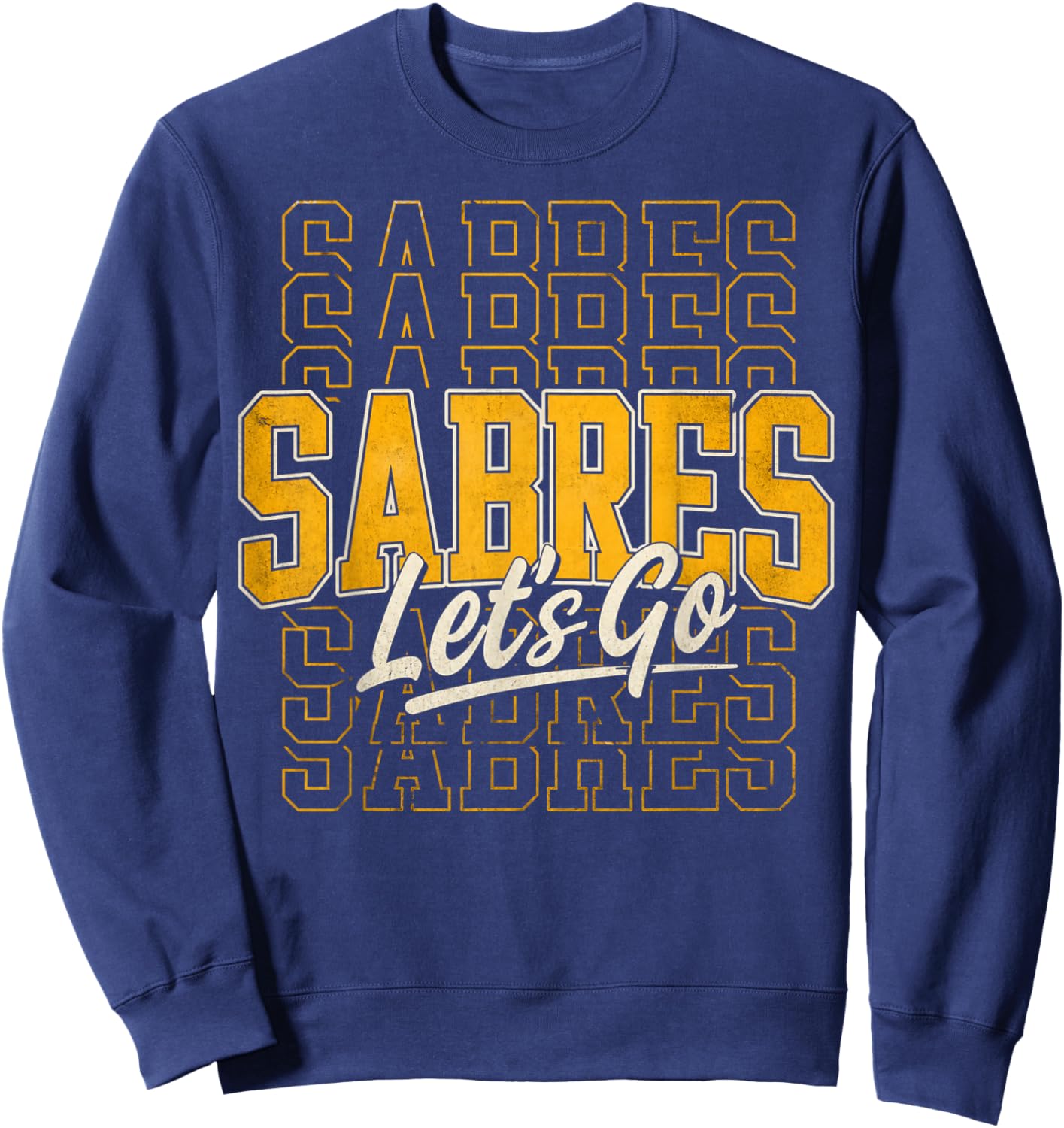 Vintage Sabres Retro Classic Gifts Women Kids Sweatshirt - Sweatshirt | Navy
