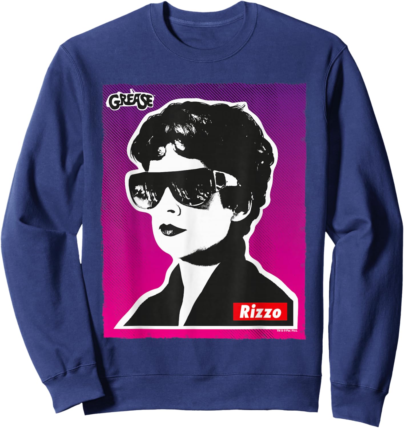 Grease Rizzo Portrait Pink Ladies Sweatshirt - Sweatshirt | Navy