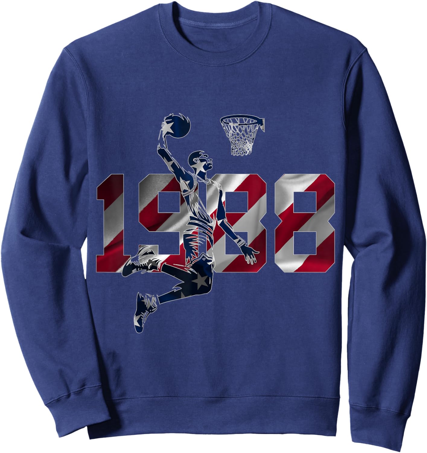 38 Ans 1988 Basketball 38 Ans Sweatshirt - Sweatshirt | Navy