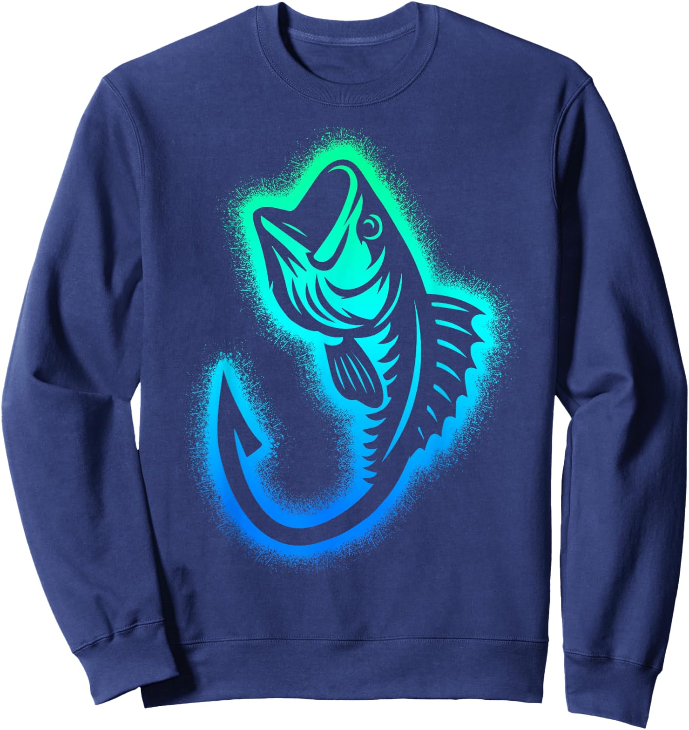 Angeln Fischer Kinder Jungen Herren Angler Sweatshirt - Sweatshirt | Navy