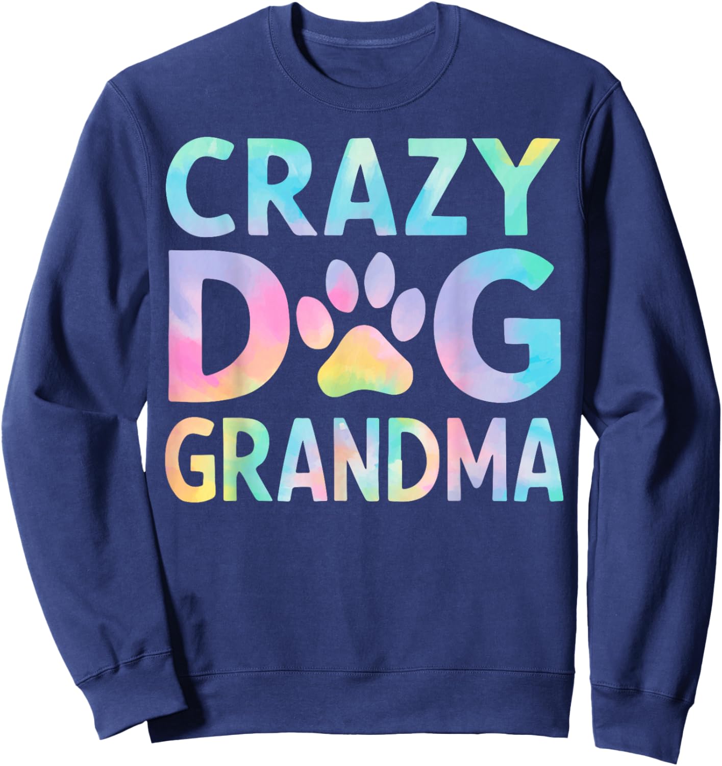 Crazy Dog Grandma Women Sweatshirt - Sweatshirt | Navy