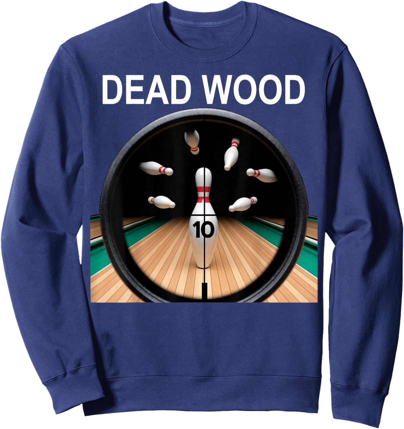 Dead Wood White Lettering Sweatshirt - Sweatshirt | Navy