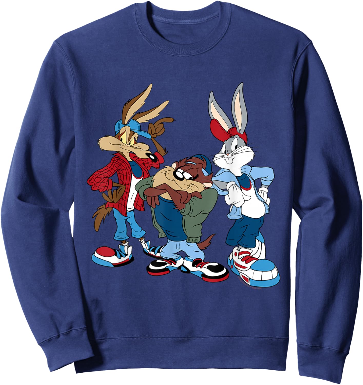 Looney Tunes Wiley, Bugs, Taz Sweatshirt - Sweatshirt | Navy
