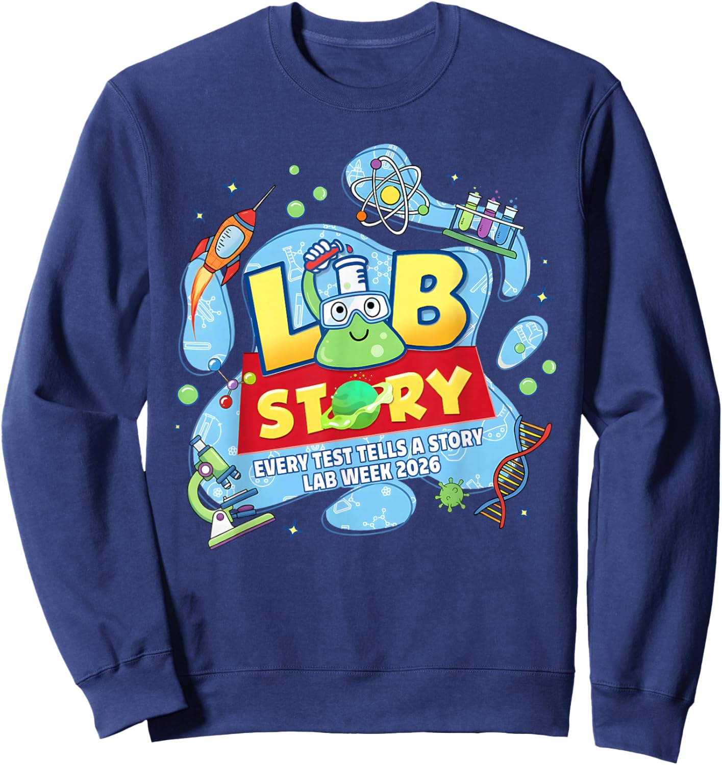 Lab Week 2026 Medical Laboratory Technician Team Sweatshirt - Sweatshirt | Navy
