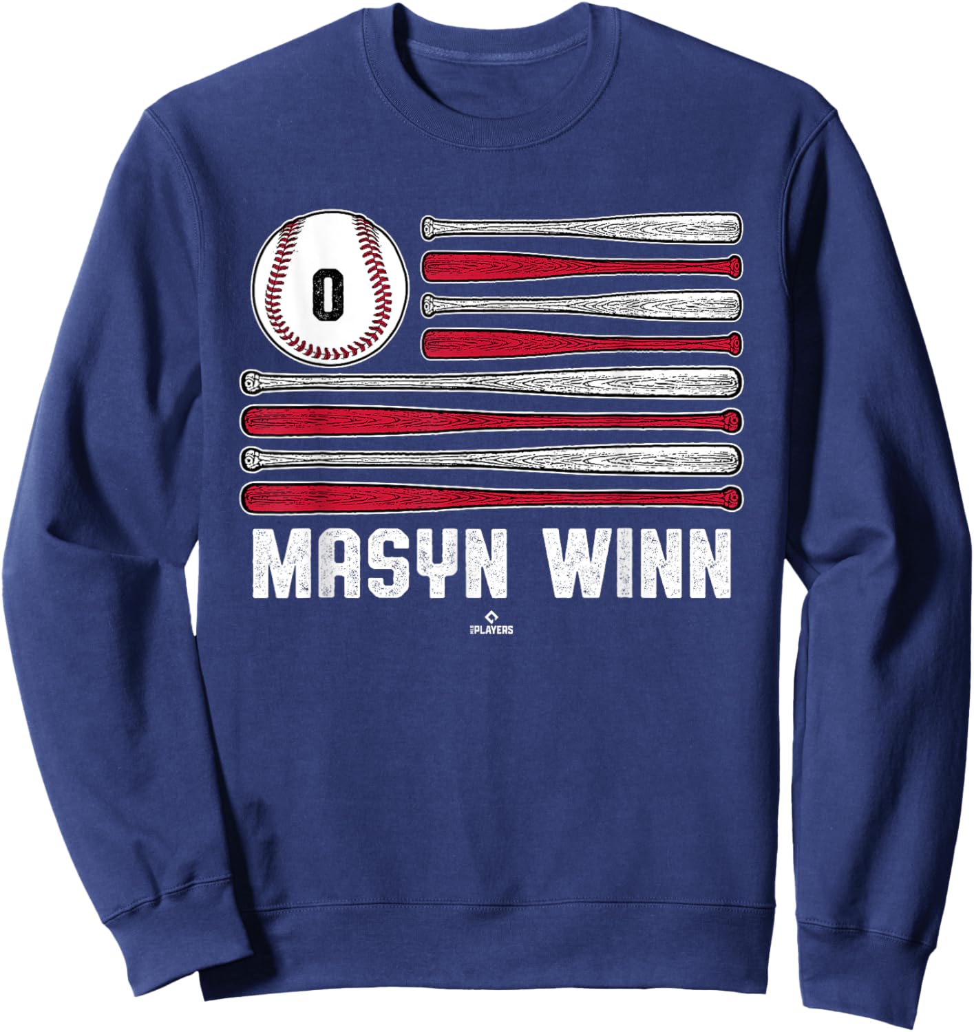 Baseball American Flag Masyn Winn St Louis Baseball MLBPA Sweatshirt - Sweatshirt | Navy