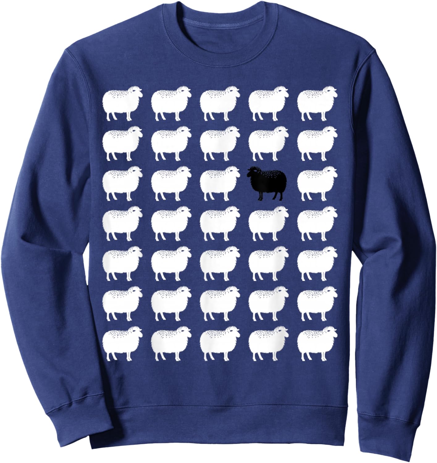 Memorabilia Sheep That Is Black and White other Sheep Sweatshirt - Sweatshirt | Navy