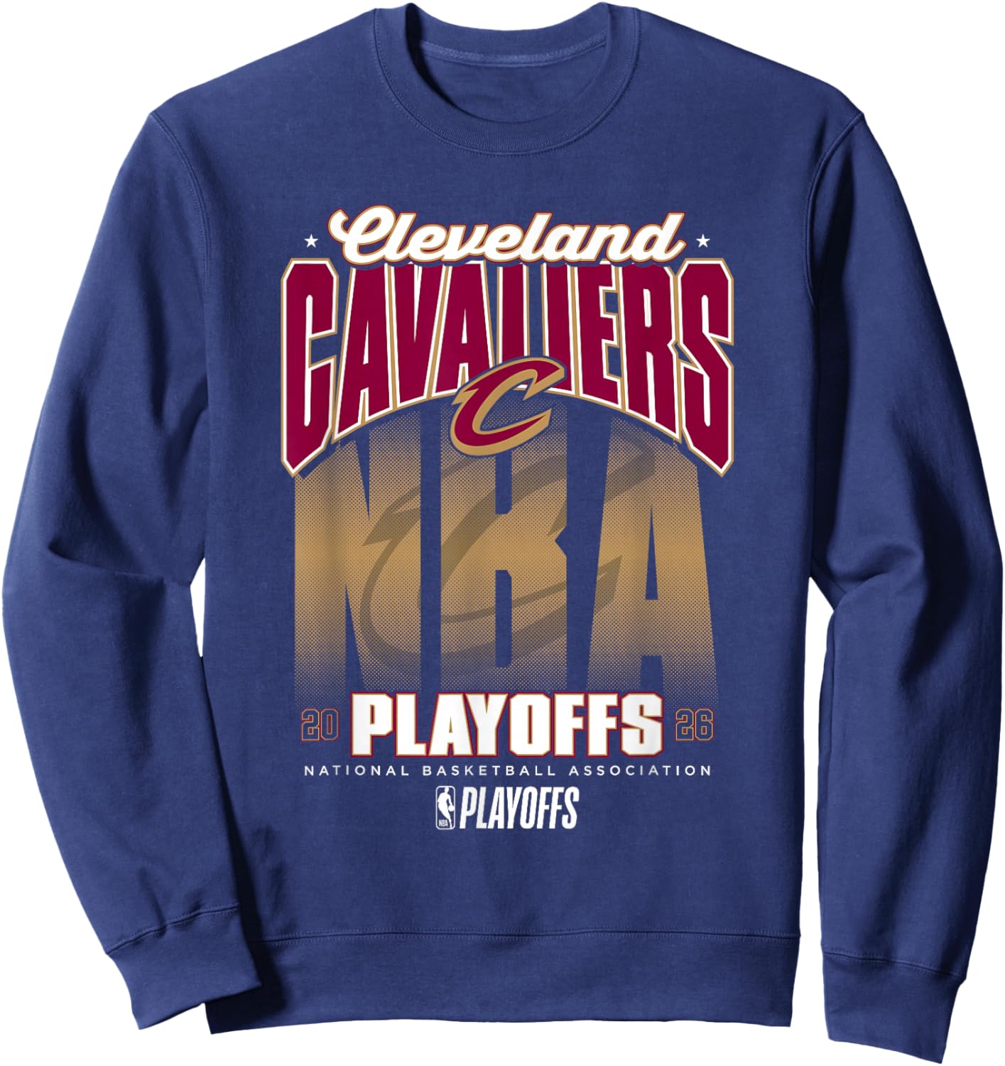 NBA Official 2026 Playoffs Cleveland Cavaliers Fade Sweatshirt - Sweatshirt | Navy