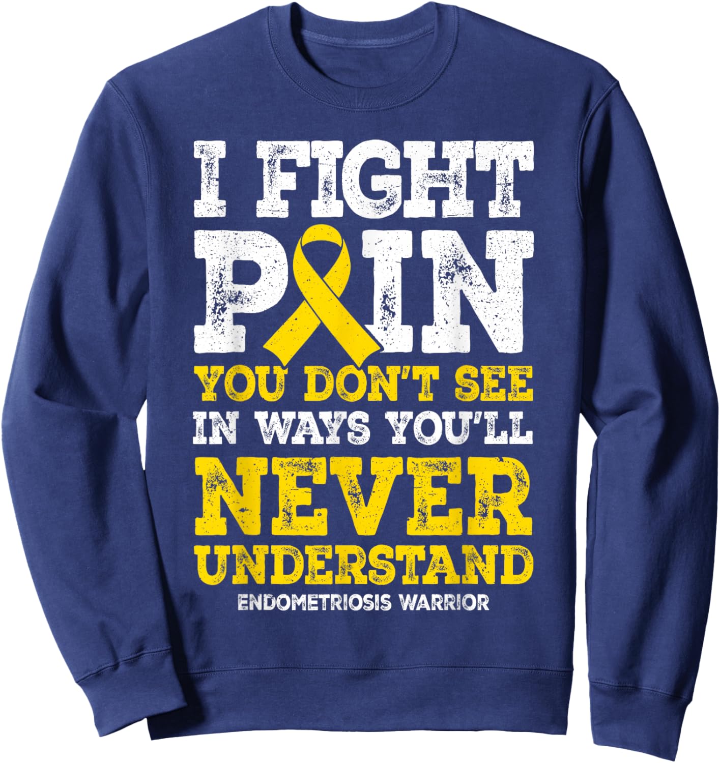 Endometriosis Disease Endo Warrior Sweatshirt - Sweatshirt | Navy