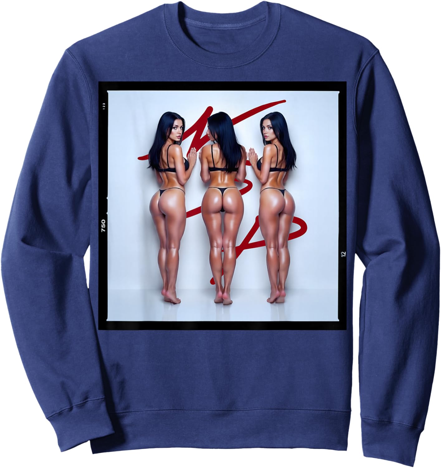 Pinup Girl Men's "Seeing Triple" Sweatshirt - Sweatshirt | Navy