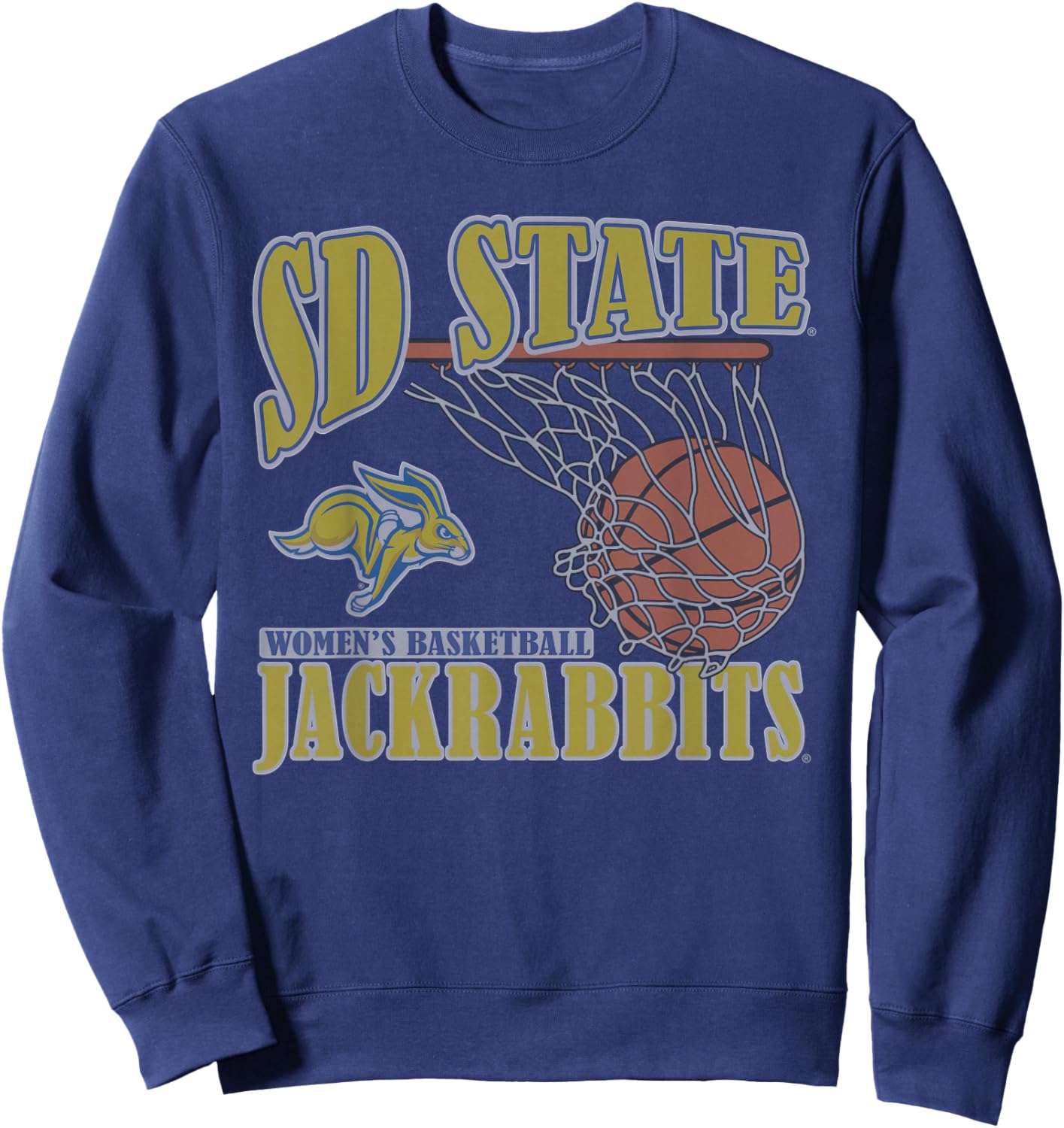 South Dakota State Jackrabbits Women's Basketball Vintage Sweatshirt - Sweatshirt | Navy
