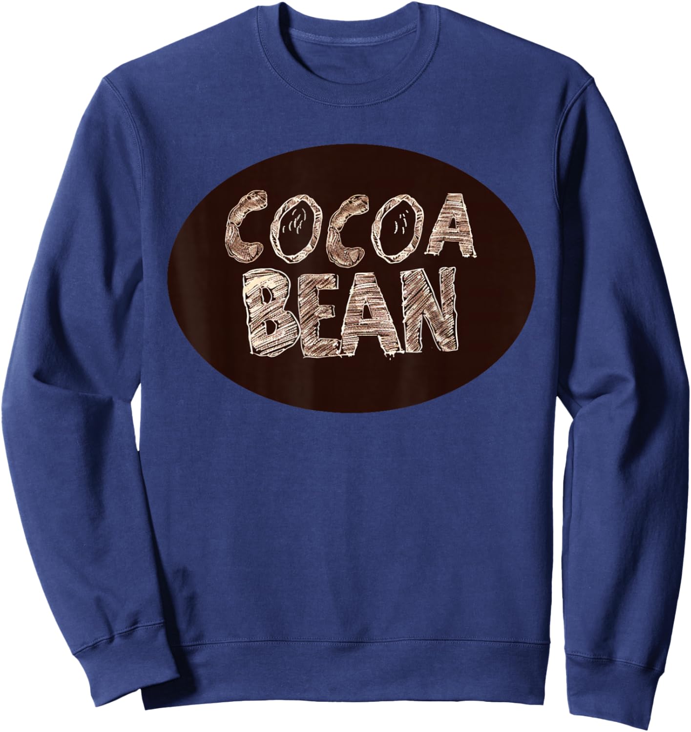 Funny Cocoa Bean Costume for Chocolate Boys and Girls Sweatshirt - Sweatshirt | Navy