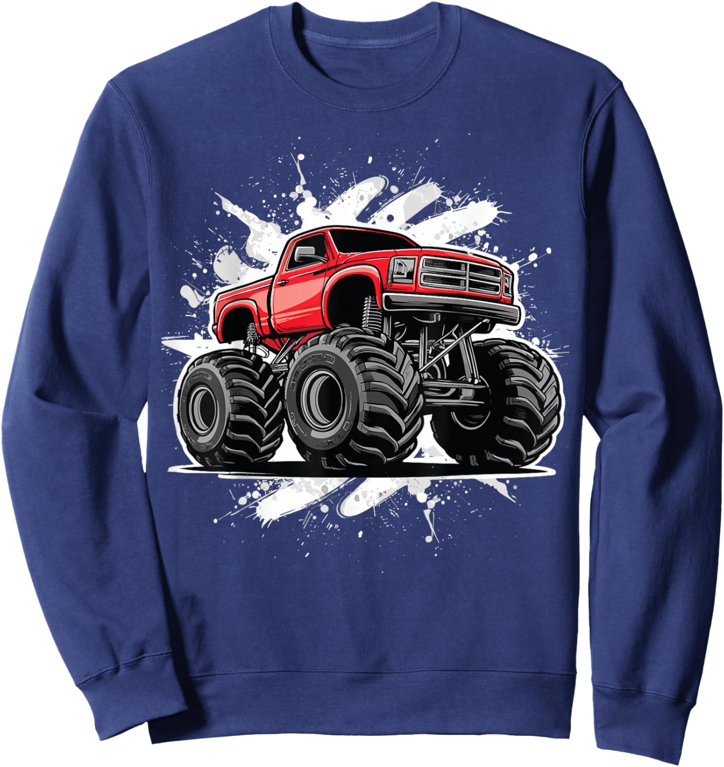 Monster Truck for toddlers Youth & Adults Sweatshirt - Sweatshirt | Navy