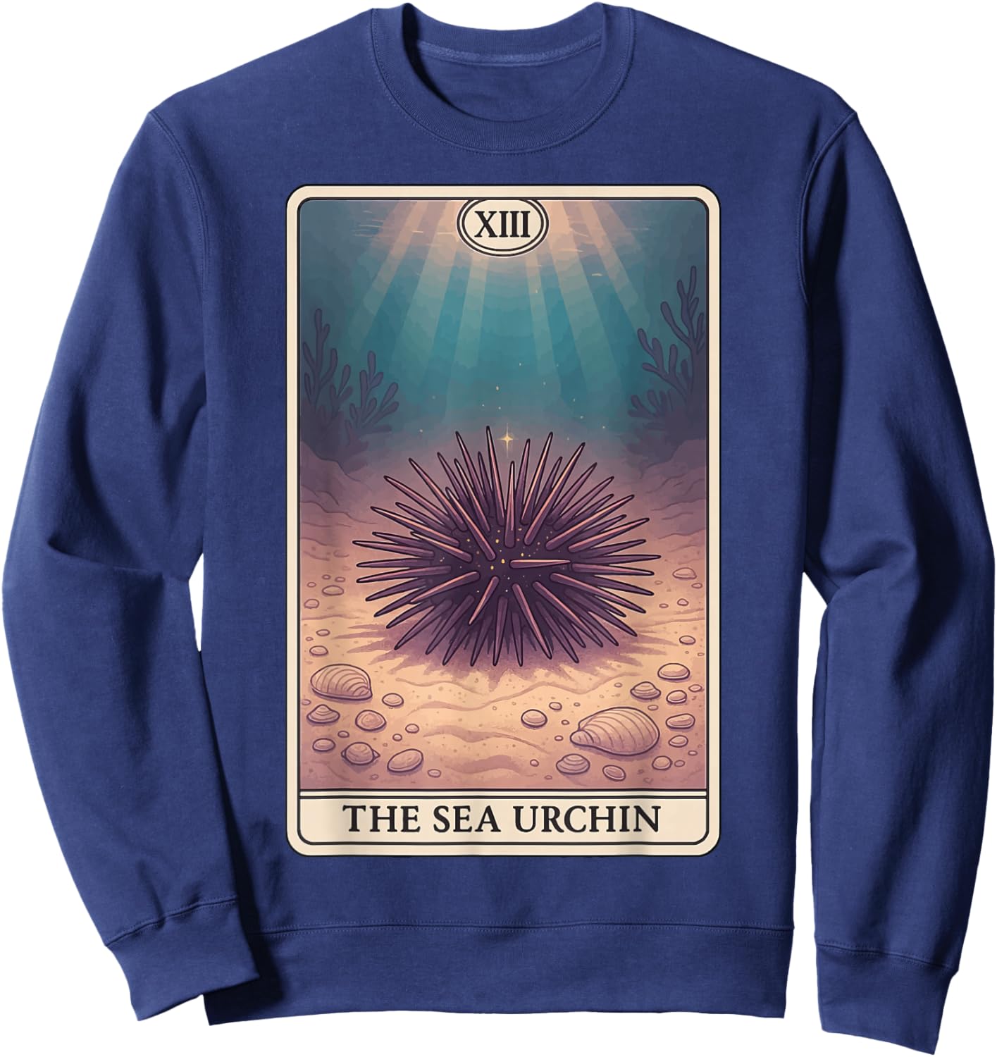 The Sea Urchin Tarot Card Sweatshirt - Sweatshirt | Navy