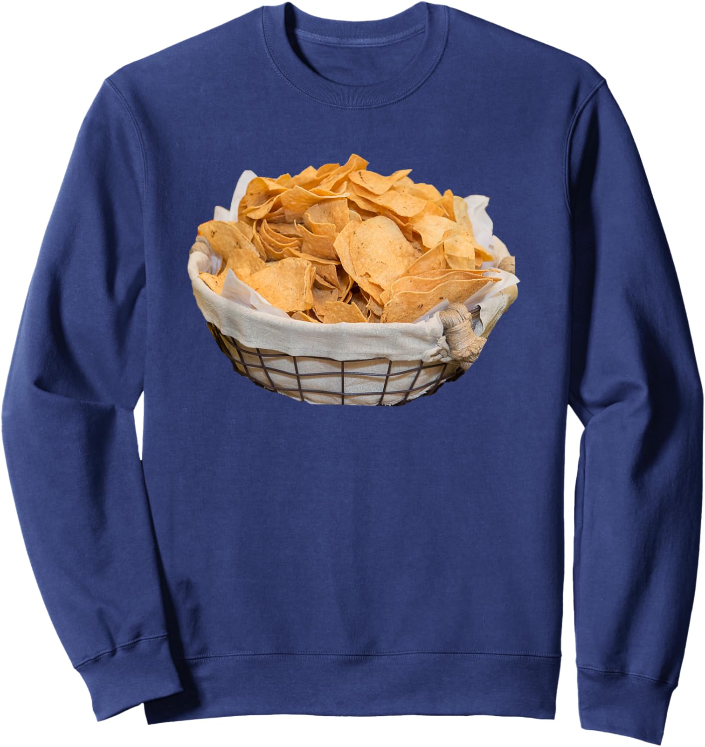 Tortilla Chips Halloween Costume Crunchy Corn Chips Snack Sweatshirt - Sweatshirt | Navy