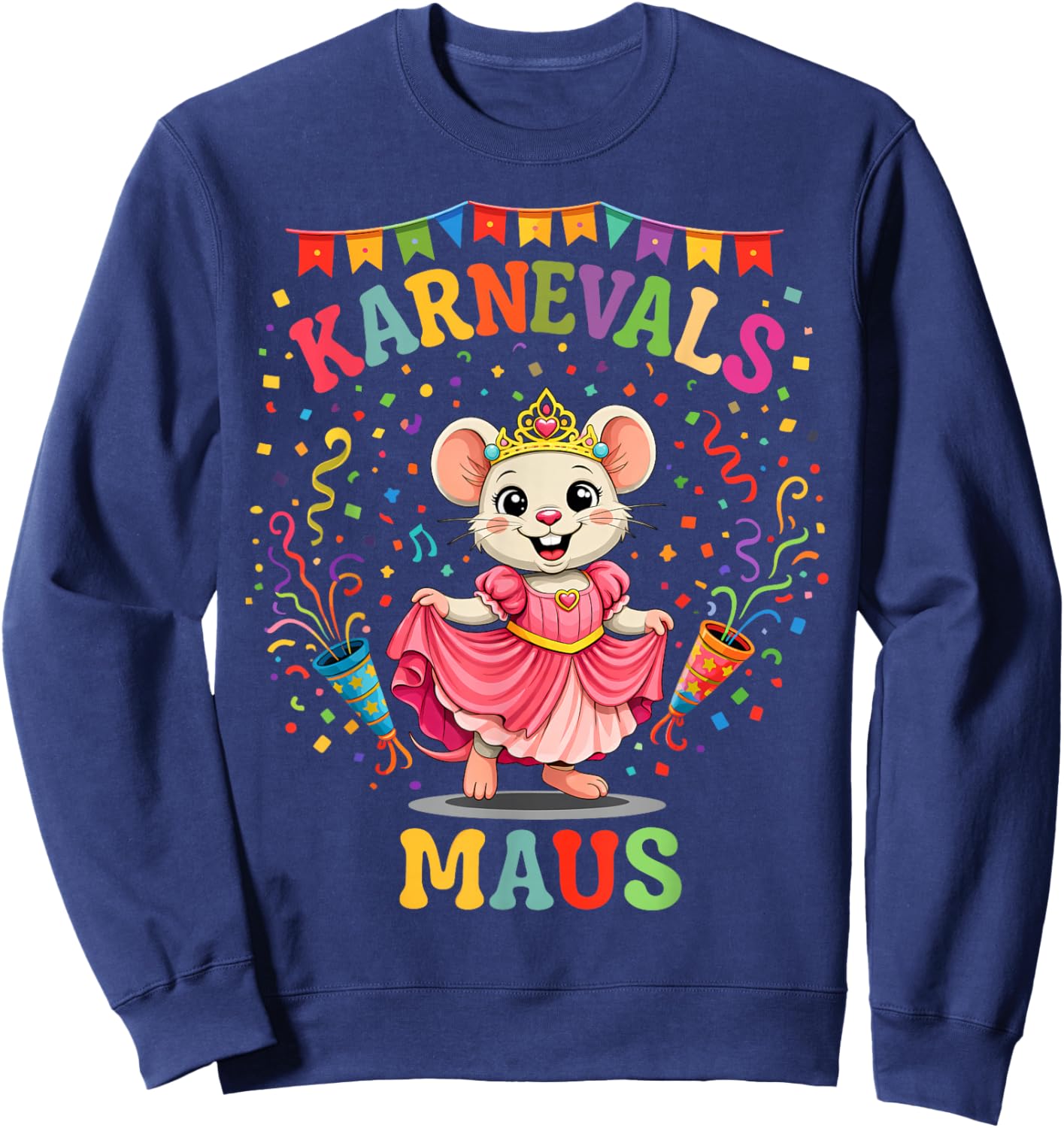 Women's Carnival Costume, Carnival Mouse Fancy Dress Sweatshirt - Sweatshirt | Navy