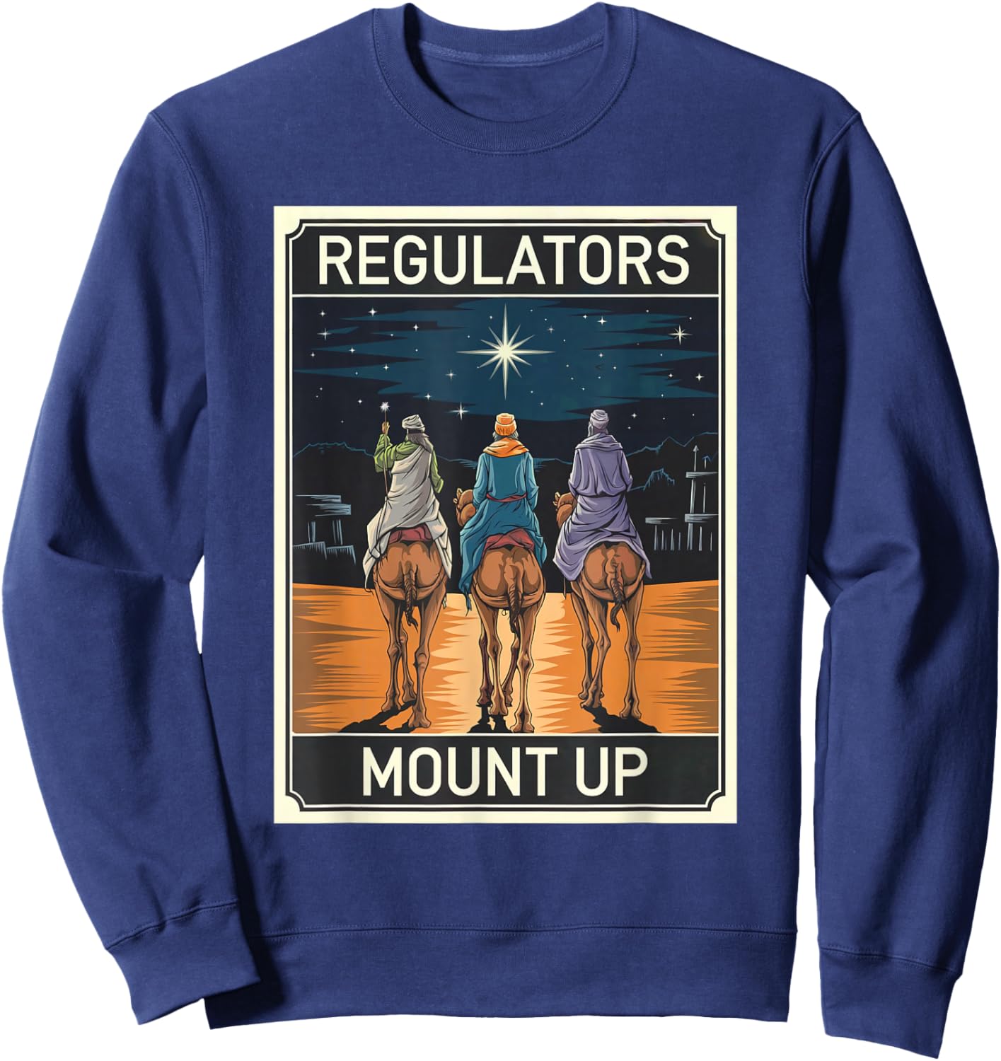Regulator Mount Up Christmas Reindeer Sweatshirt - Sweatshirt | Navy