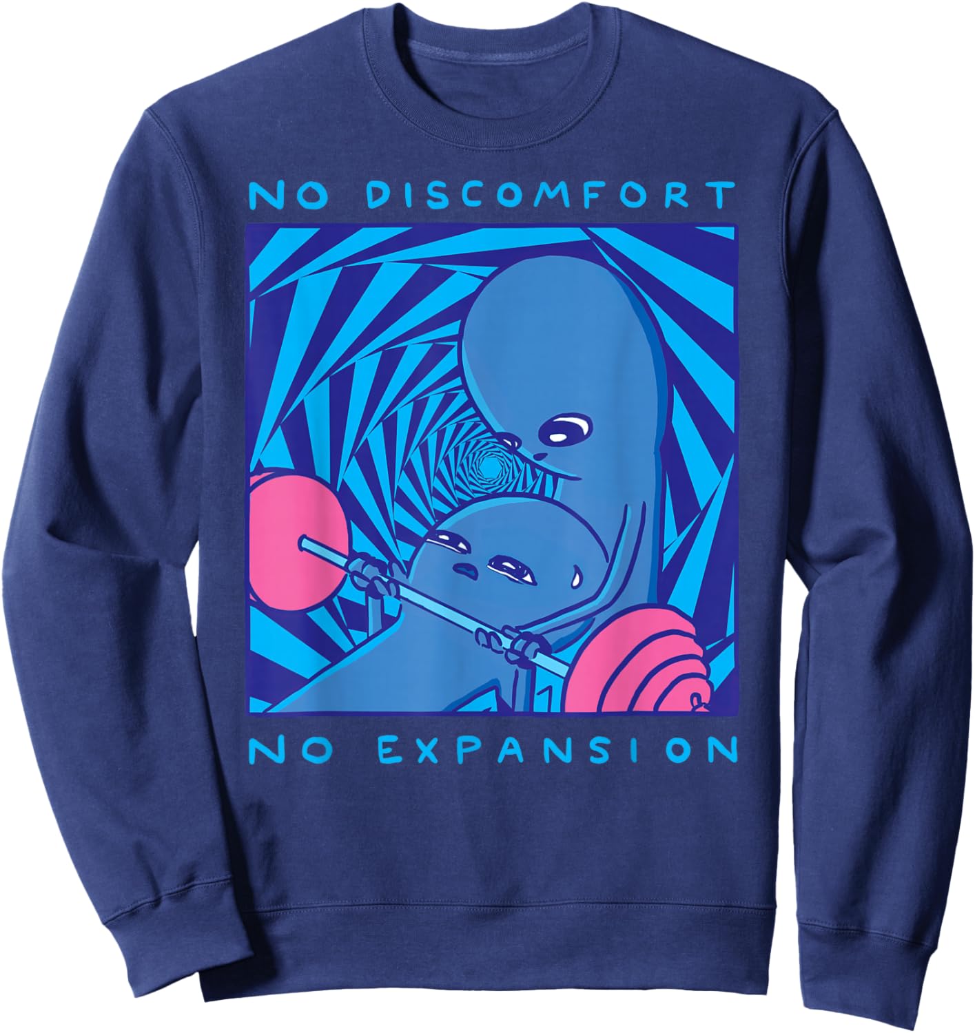 Threadless Nathan W. Pyle Strange Planet Expansion Graphic Sweatshirt - Sweatshirt | Navy