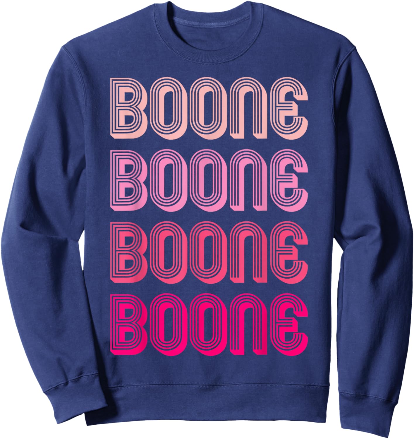 Boone Personalized Name Vintage Women Men Girl Sweatshirt - Sweatshirt | Navy