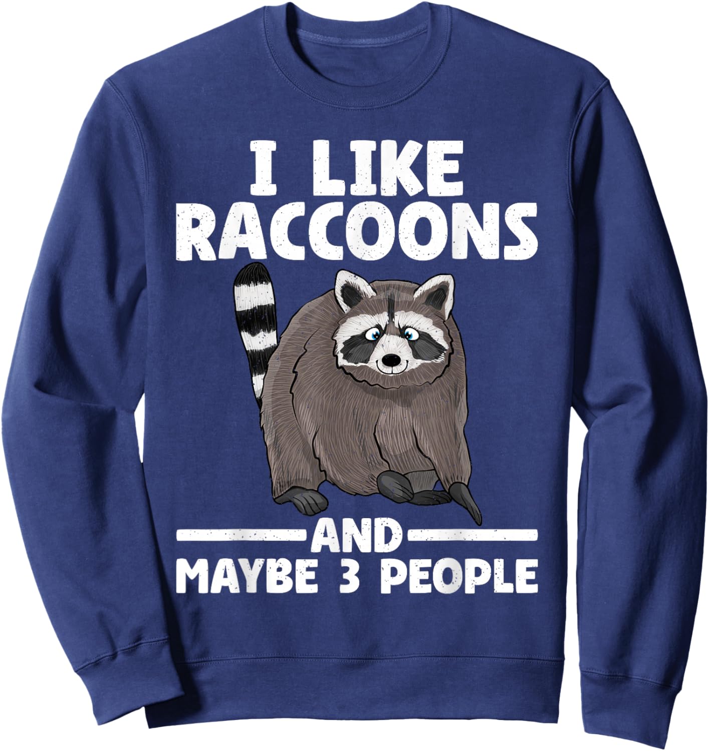 Cool Raccoon Design Women Kids Racoon Raccoon Lover Sweatshirt - Sweatshirt | Navy