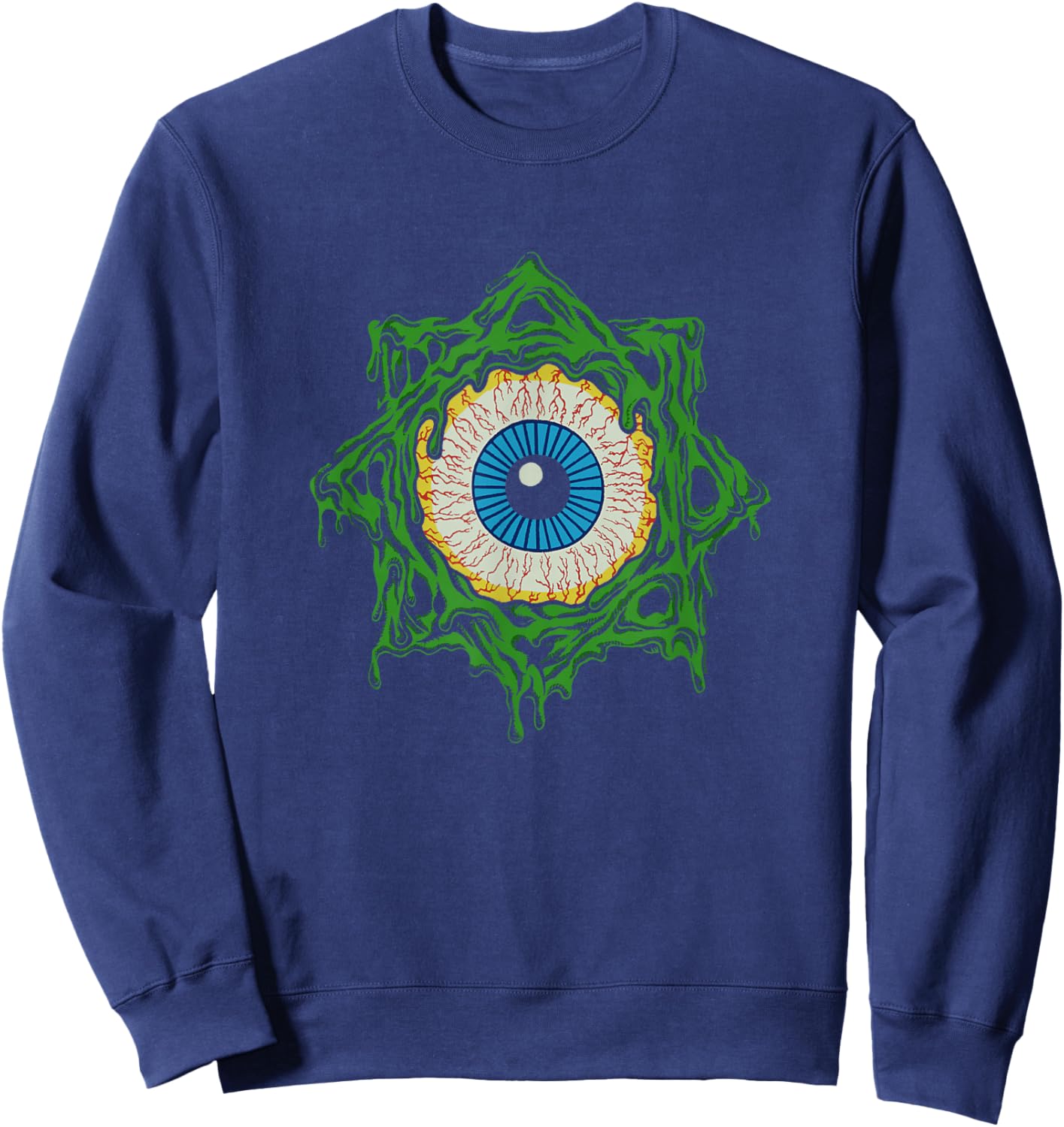 Official Faith No More Slime Alternative Metal Band Retro Sweatshirt - Sweatshirt | Navy