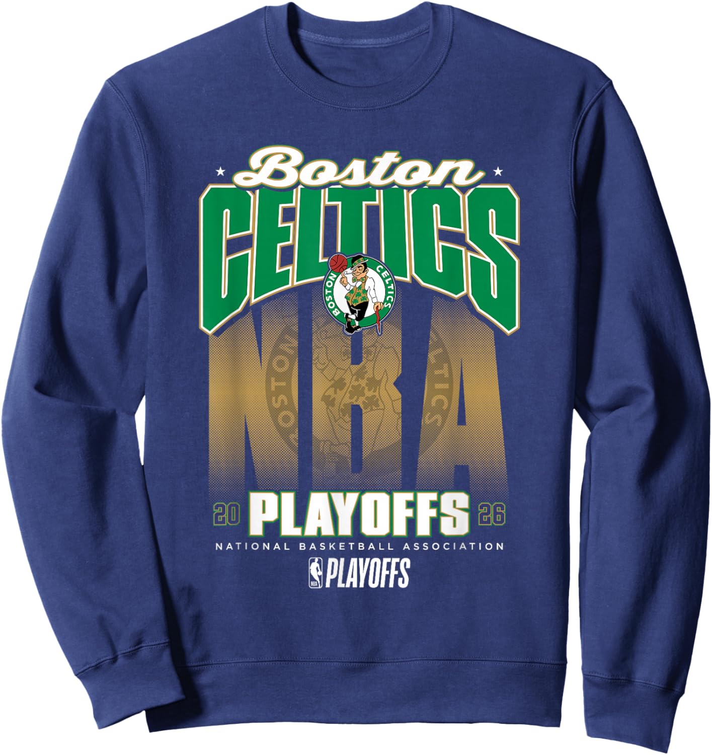 NBA Official 2026 Playoffs Boston Celtics Fade Sweatshirt - Sweatshirt | Navy