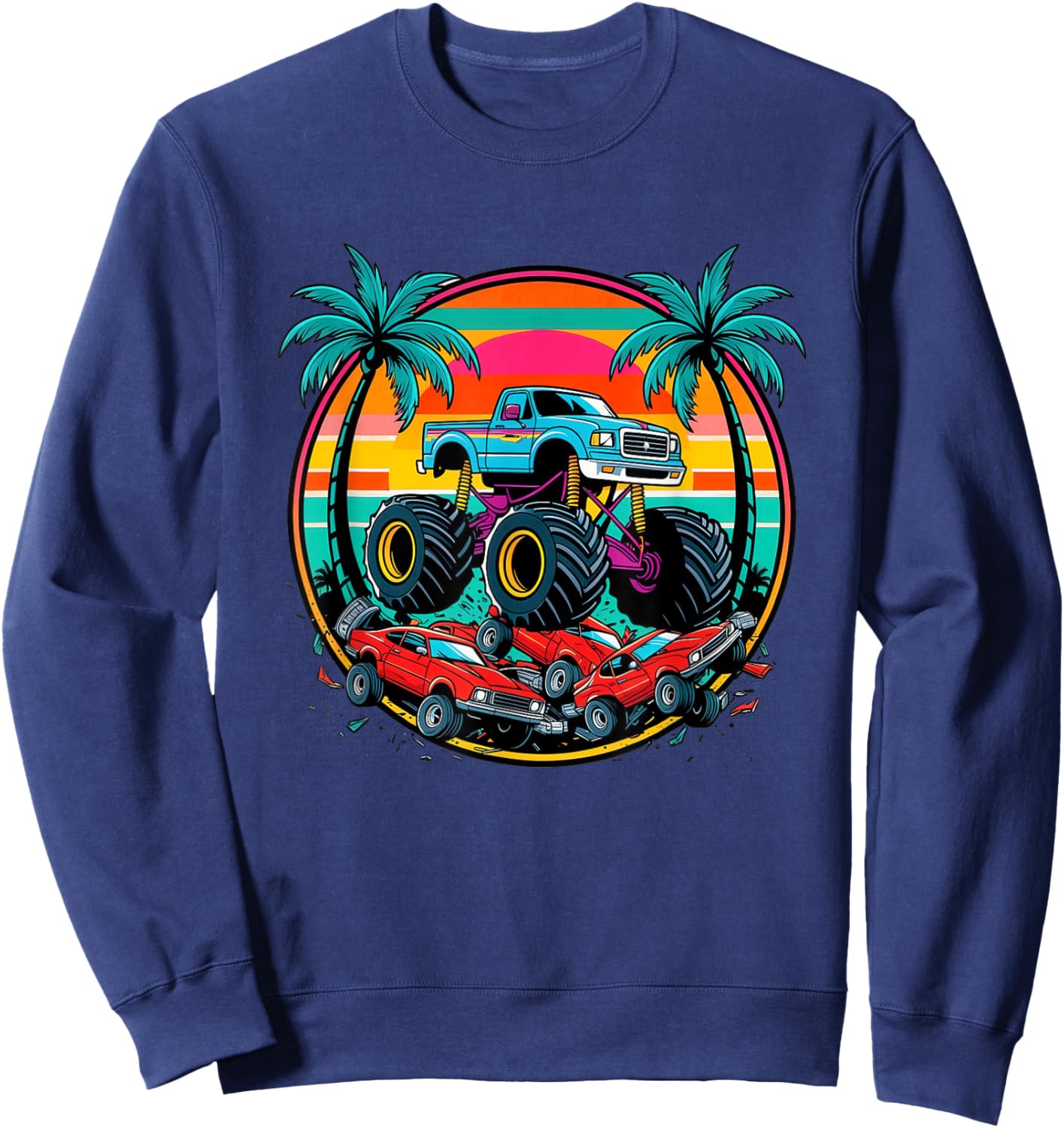 Monster Truck Monster Truck Jam Sweatshirt - Sweatshirt | Navy