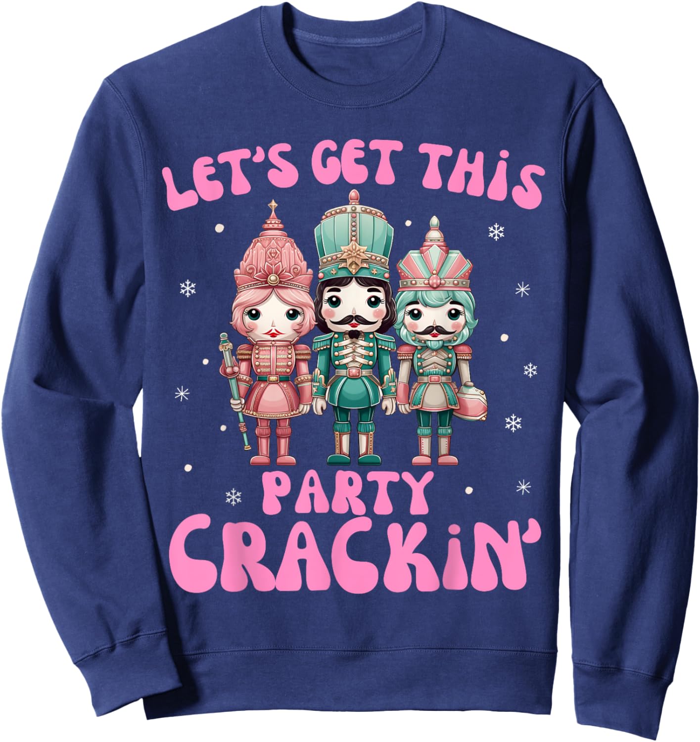 Nutcracker let's get this party crackin Christmas Kid Girls Sweatshirt - Sweatshirt | Navy