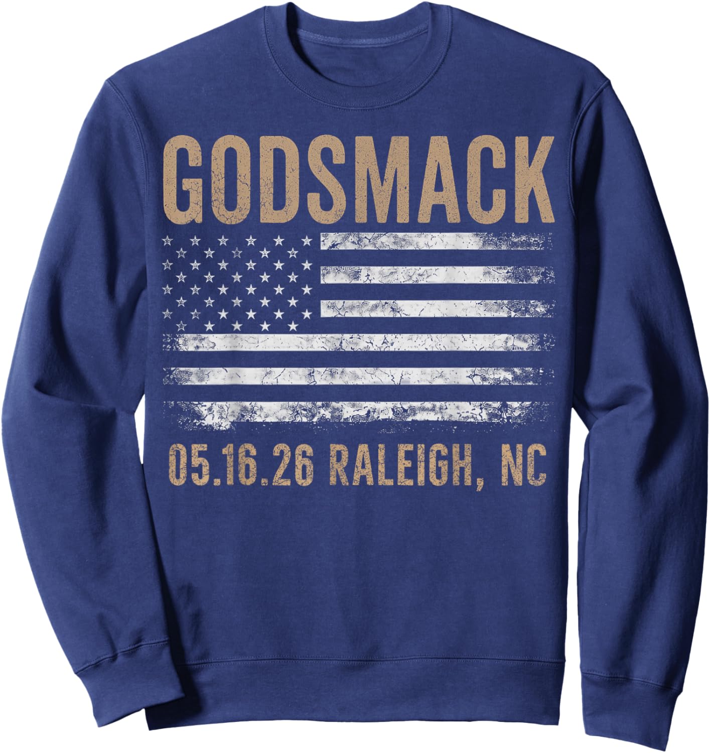 Godsmack The Rise of Rock 2026 Raleigh Sweatshirt - Sweatshirt | Navy