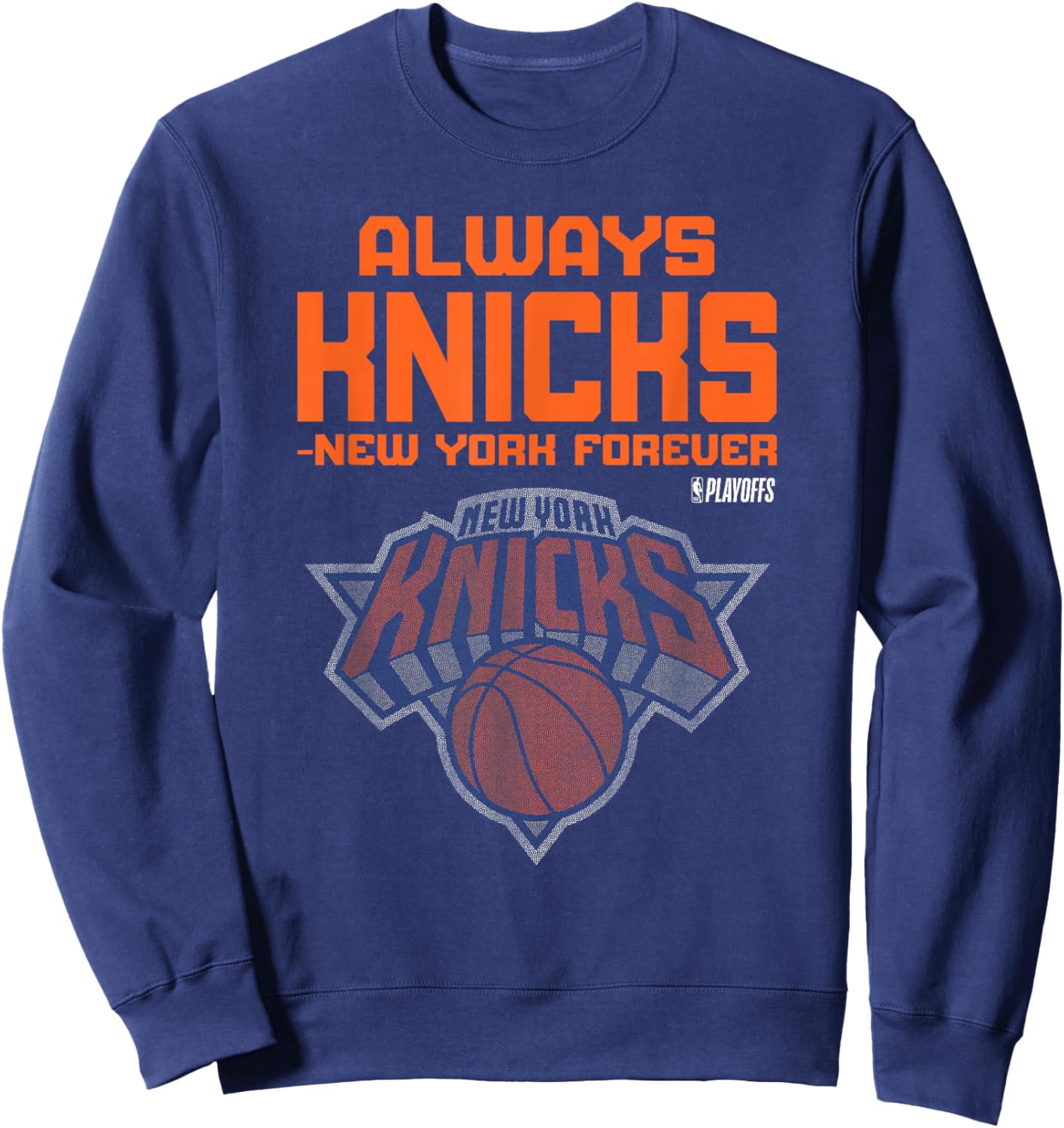 NBA 2026 Playoffs Mantra Knicks Bilboard Sweatshirt - Sweatshirt | Navy