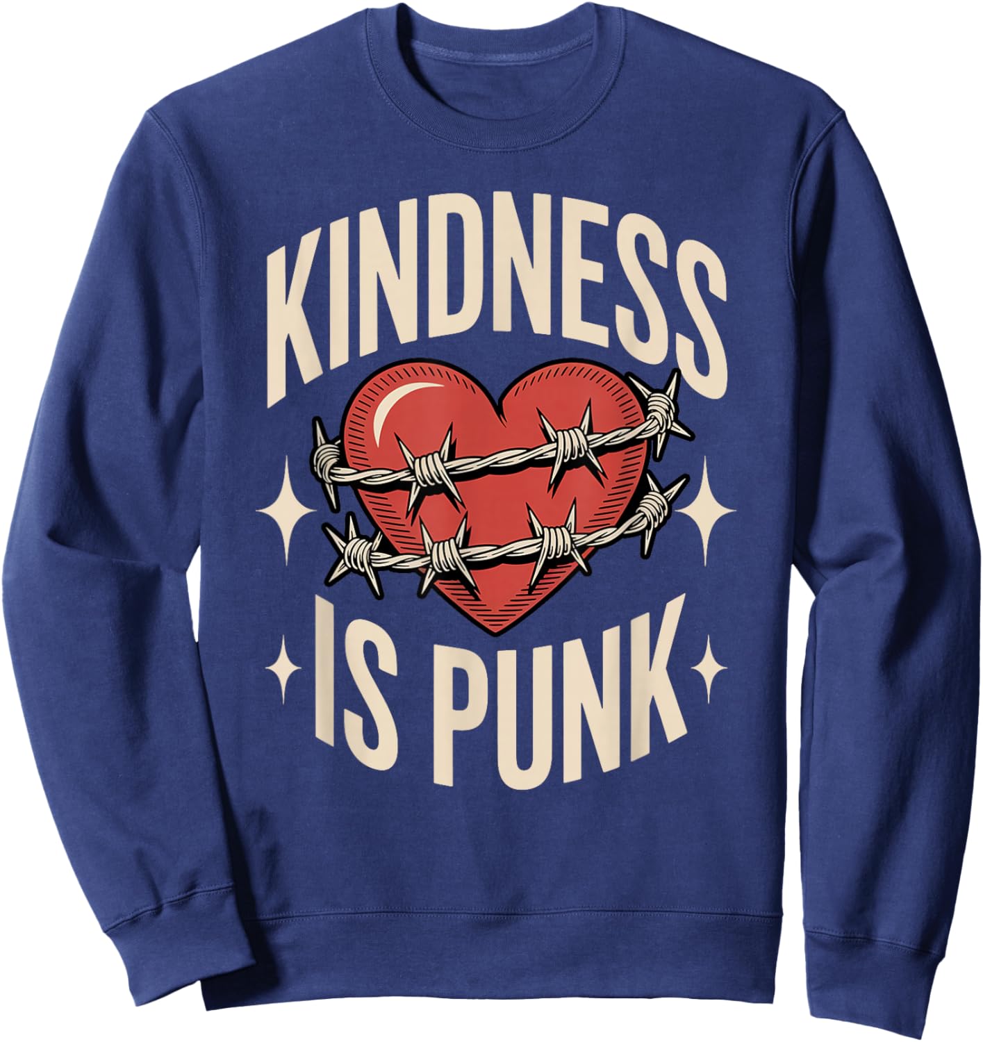 Kindness is Punk Sweatshirt - Sweatshirt | Navy