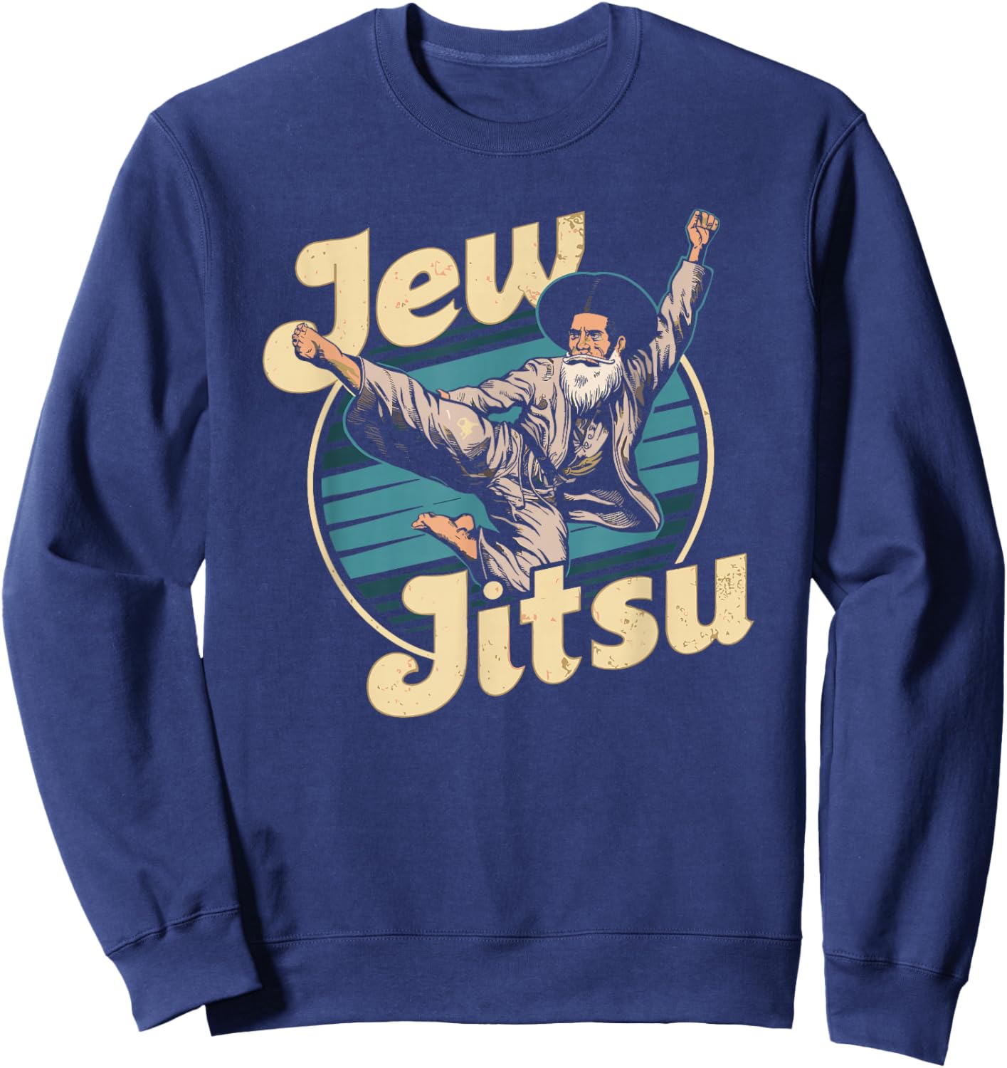 Juden Karate Jitsu Chanukkah Jiu Jitsu Kampfsport Tanz Sweatshirt - Sweatshirt | Navy