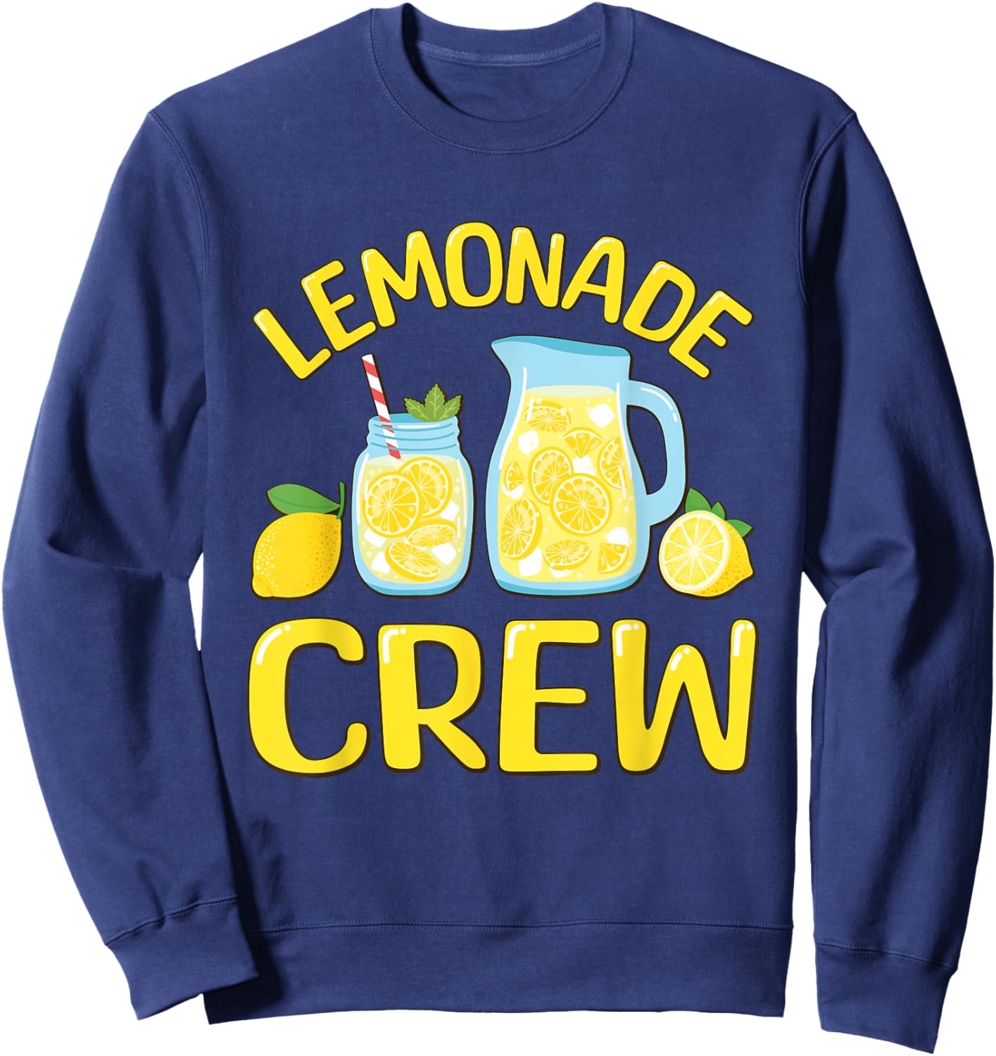 Lemonade Crew , Small, Black Sweatshirt - Sweatshirt | Navy