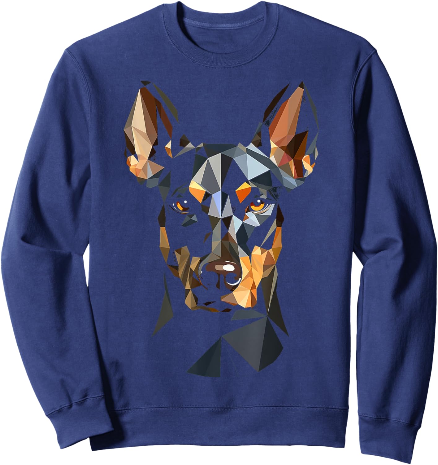 Doberman Motif Pet Art Dog Doberman Sweatshirt - Sweatshirt | Navy