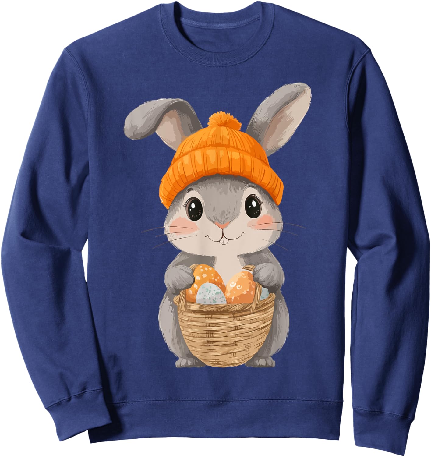 Easter Rabbit Costume Kids Girls Boys Decor Easter Bunny Sweatshirt - Sweatshirt | Navy