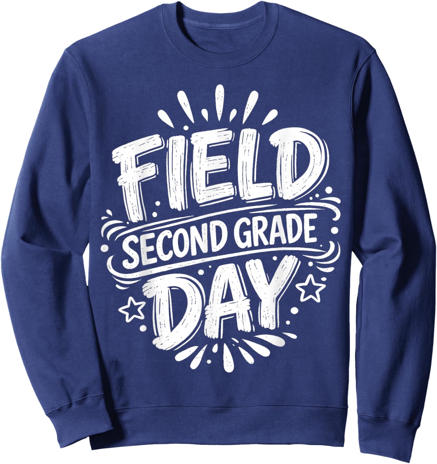 Field Day 2026 2nd Second Grade School Teacher Red Sweatshirt - Sweatshirt | Navy