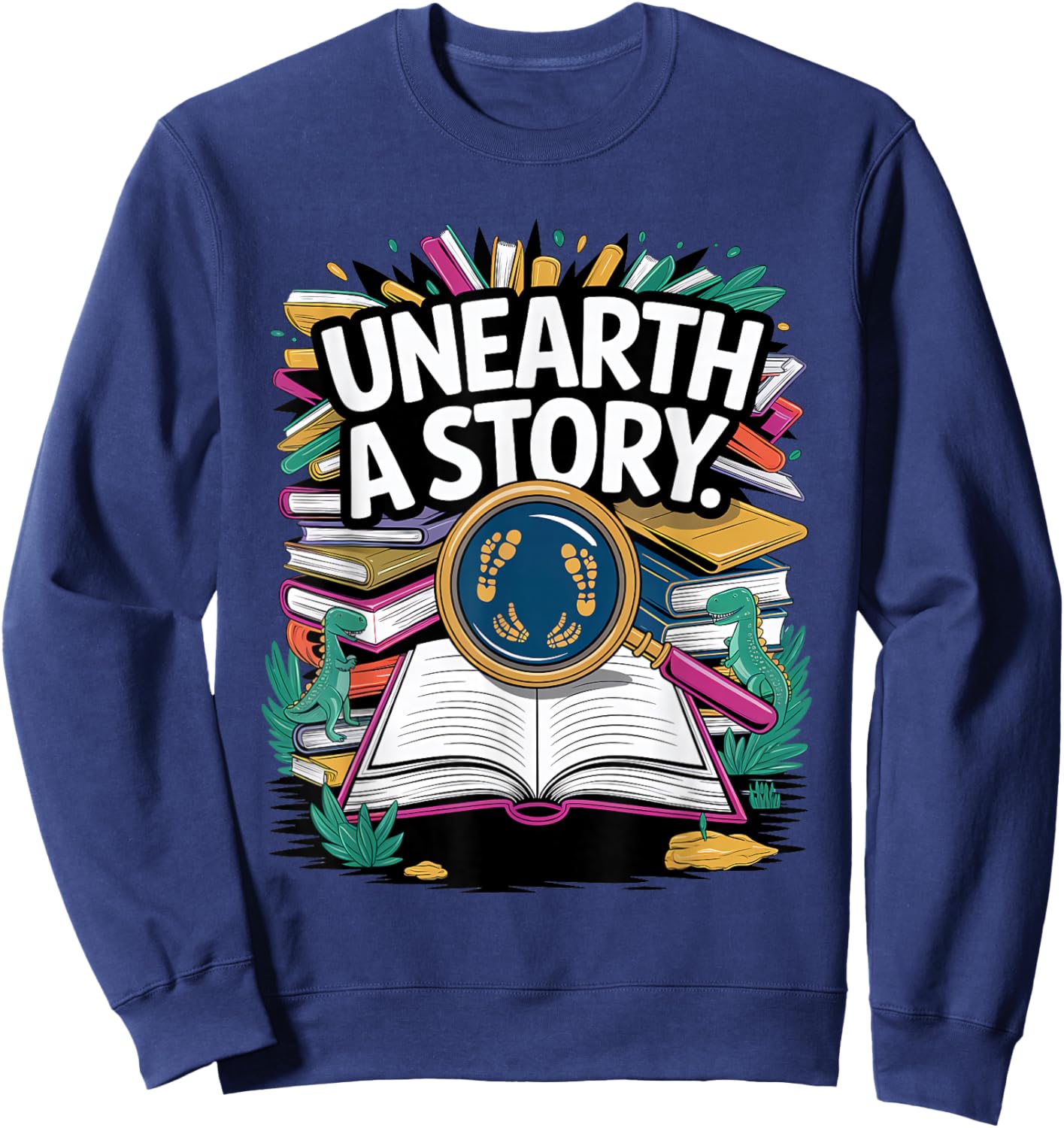 Unearth a Story (2026 Summer reading) Sweatshirt - Sweatshirt | Navy