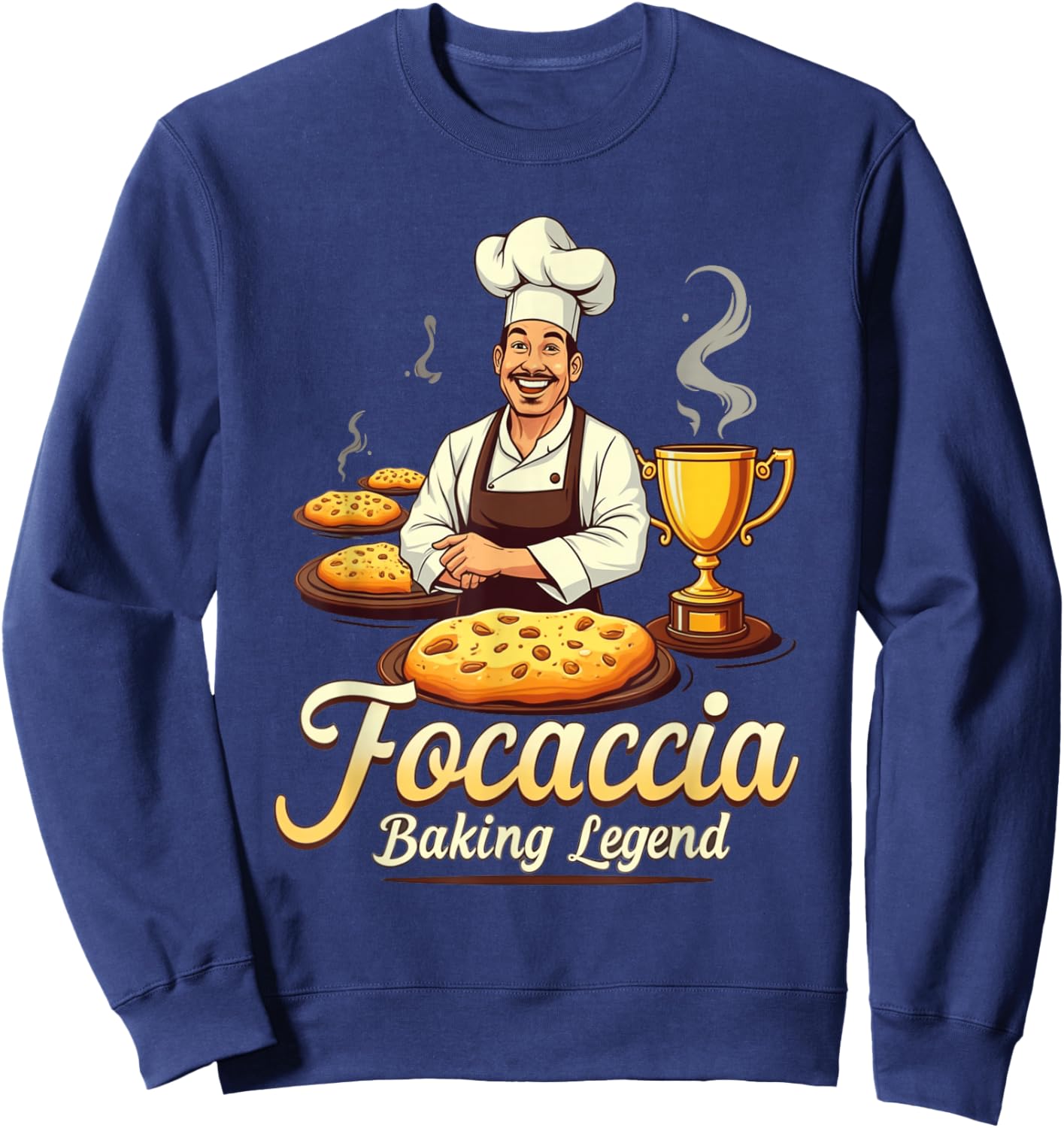 Focaccia Baking Legend Sweatshirt - Sweatshirt | Navy