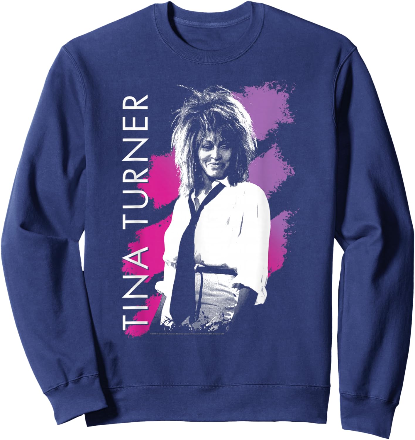 Tina Turner Purple Stripes Sweatshirt - Sweatshirt | Navy