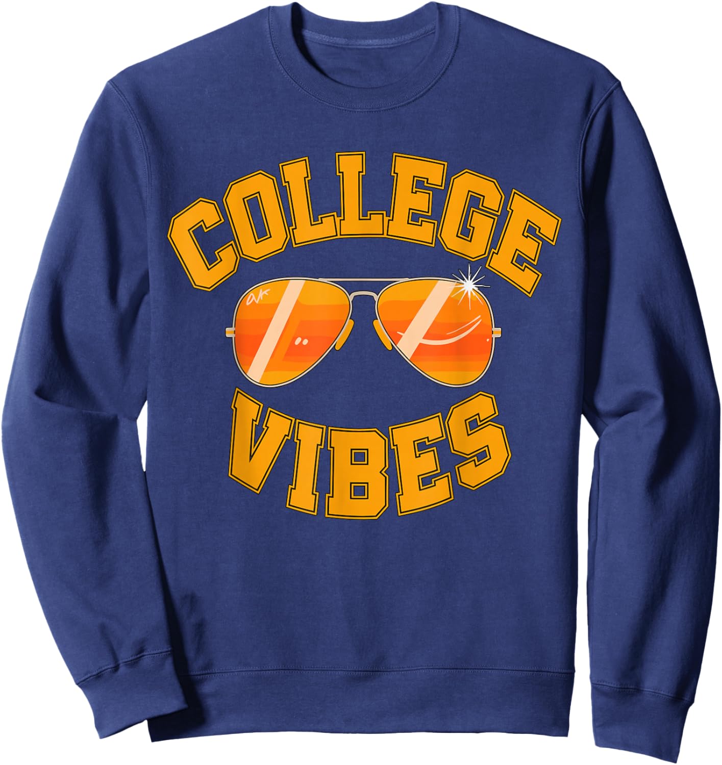 College Vibes Only Student Back to School Sweatshirt - Sweatshirt | Navy