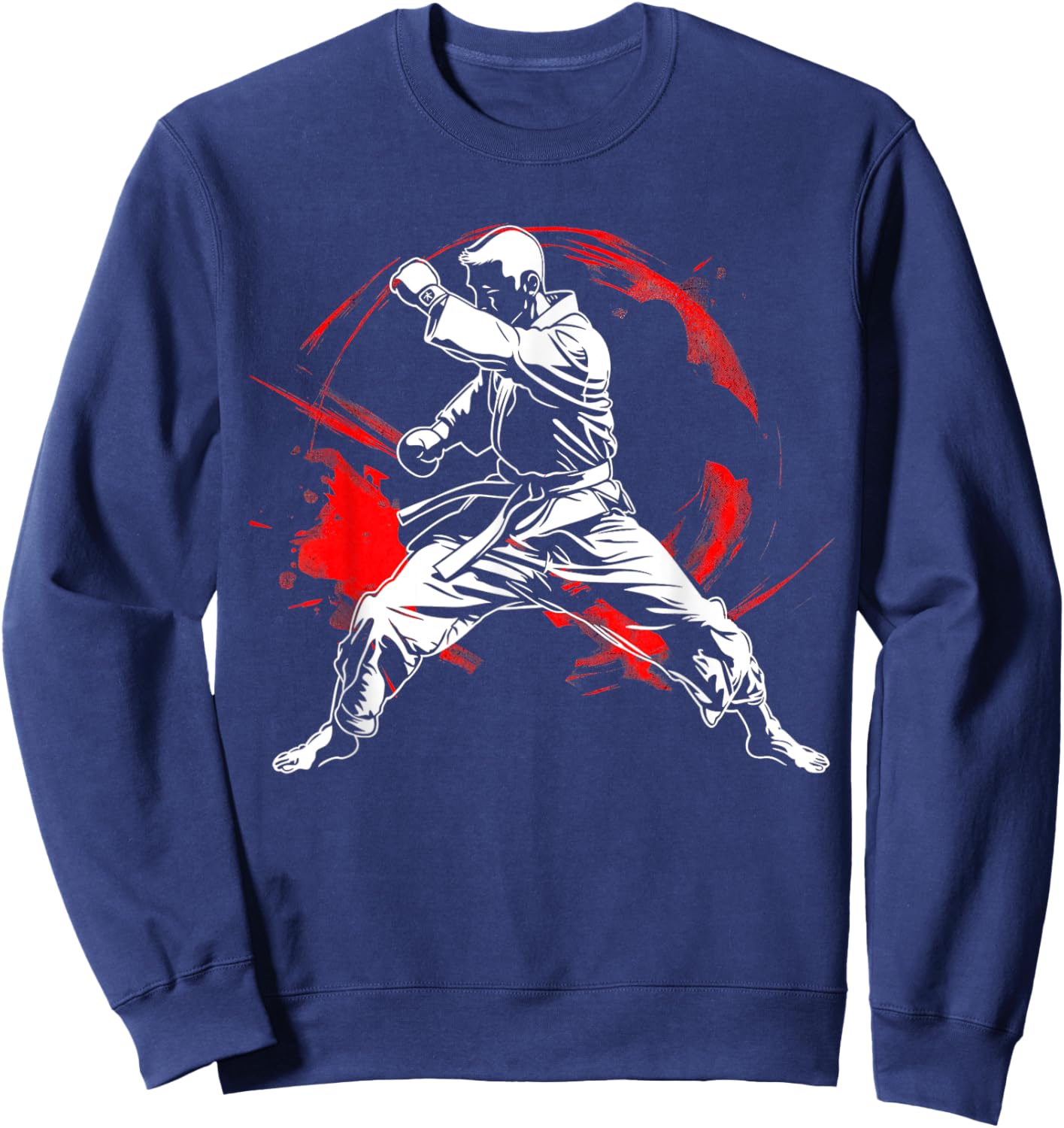 Martial arts karate fan Dynamic MMA Design Sweatshirt - Sweatshirt | Navy
