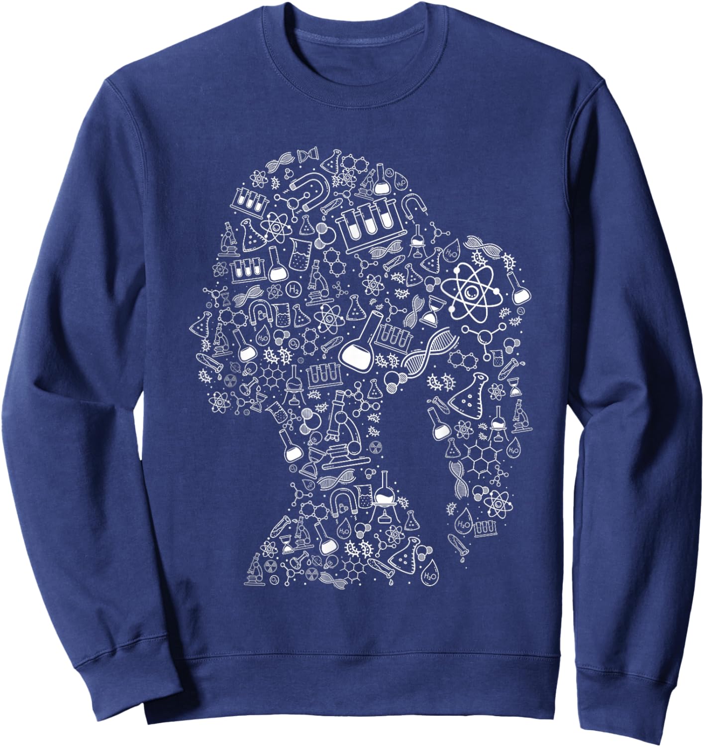 Woman In Science - Chemistry Student Biologist Chemist Sweatshirt - Sweatshirt | Navy